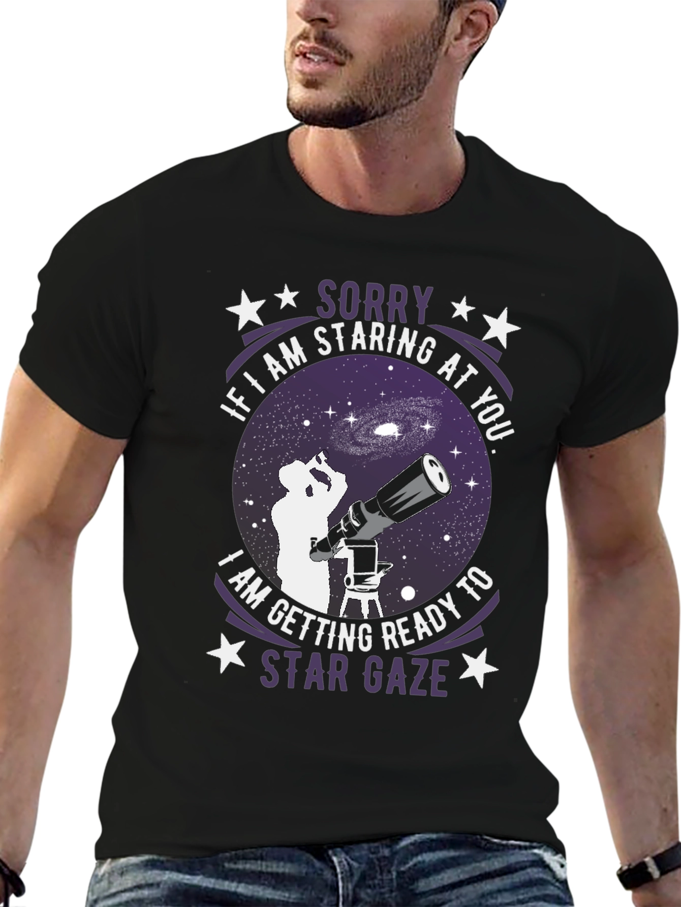 Star Gaze T-Shirt - Sorry If Im Staring!