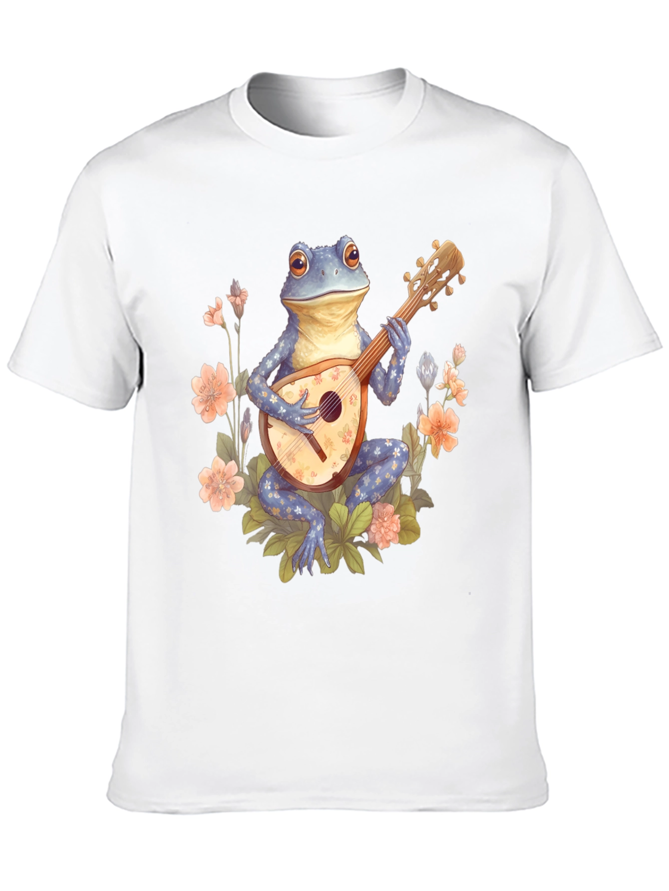 Frog Musician Graphic Tee - Black