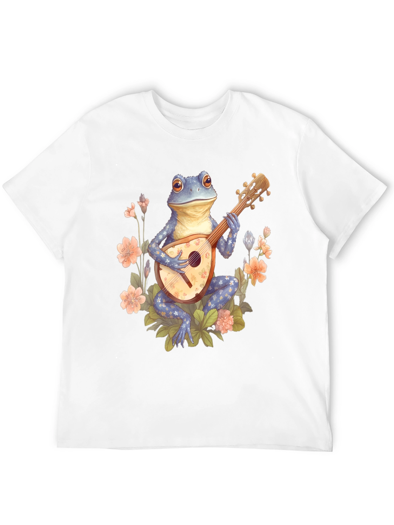 Frog Musician Graphic Tee - Black