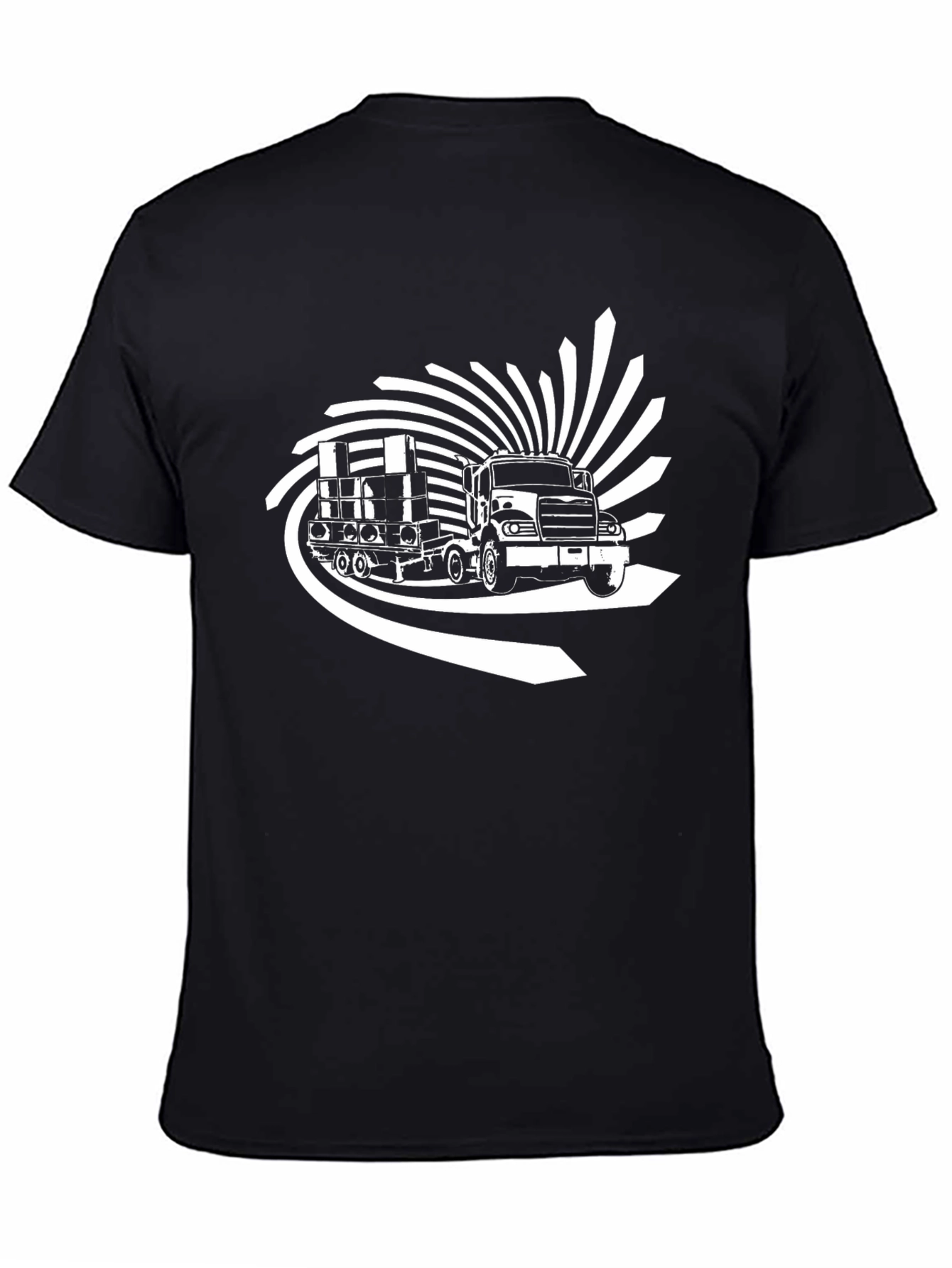 Trucker Black T-Shirt: Haul in Style!