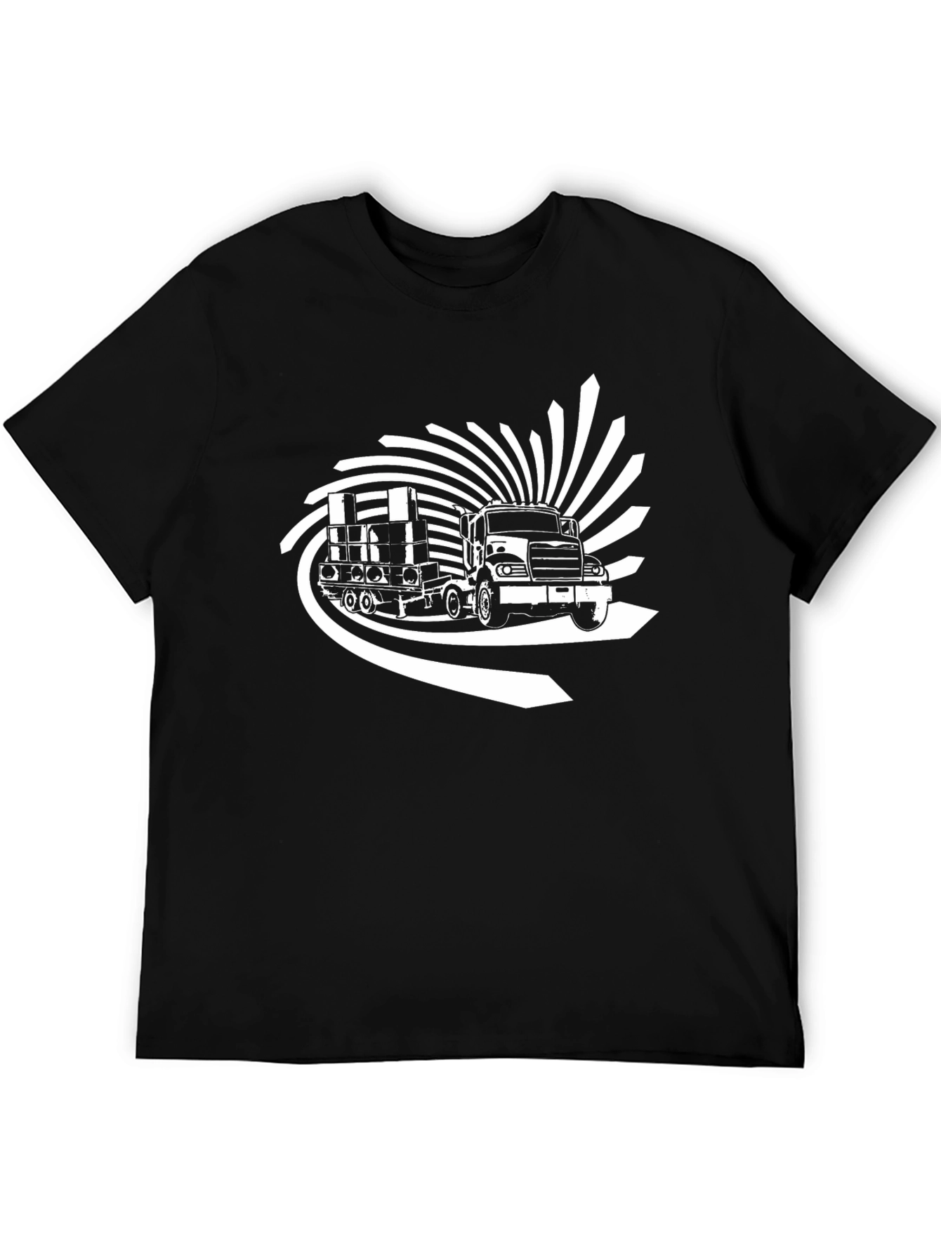Trucker Black T-Shirt: Haul in Style!