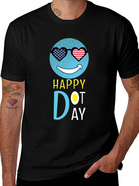 Happy Dot Day T-Shirt - Patriotic Emoji Design