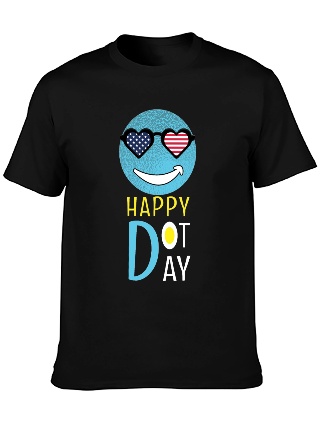 Happy Dot Day T-Shirt - Patriotic Emoji Design