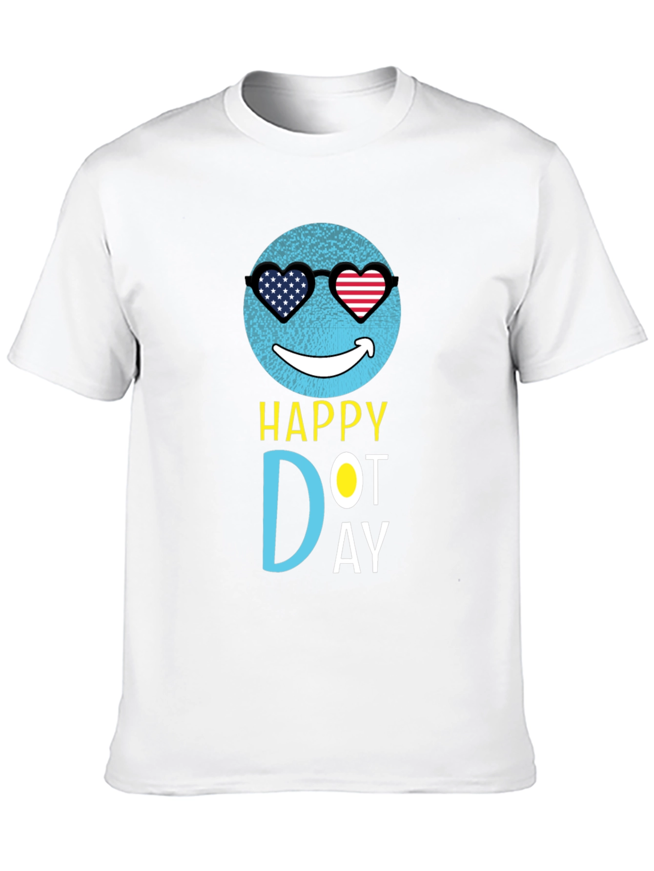 Happy Dot Day T-Shirt - Patriotic Emoji Design