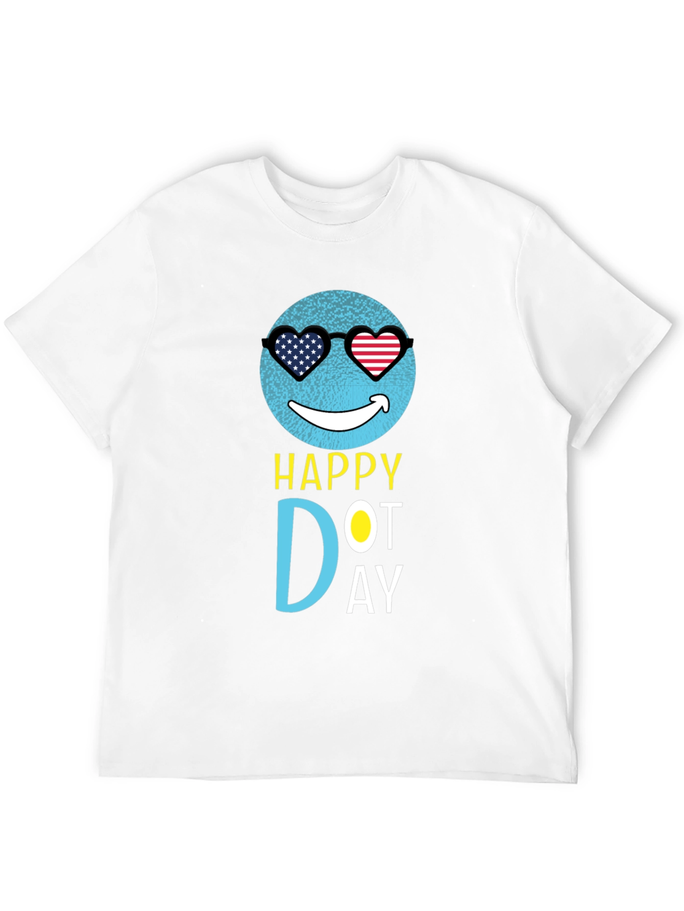 Happy Dot Day T-Shirt - Patriotic Emoji Design