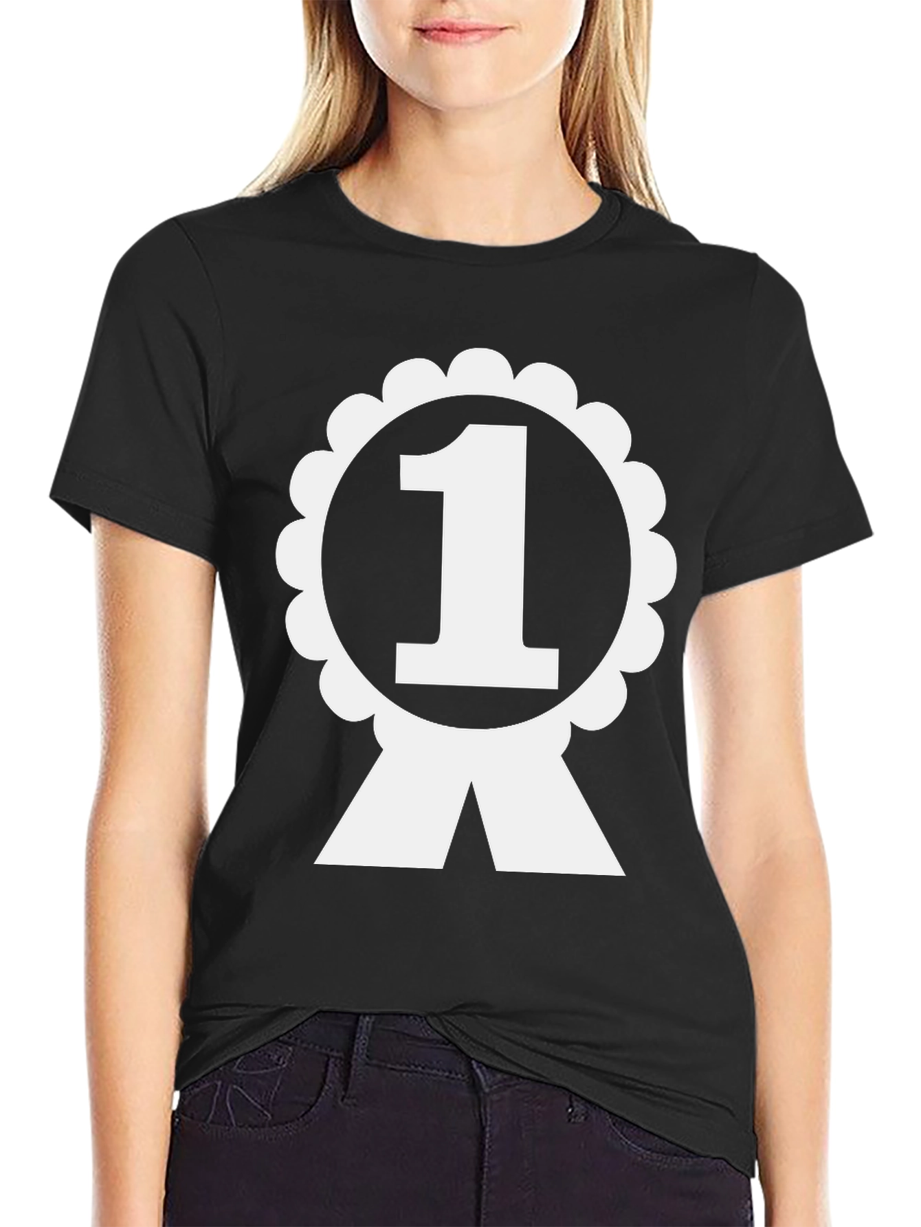 Winner #1 T-Shirt - Black Cotton Tee