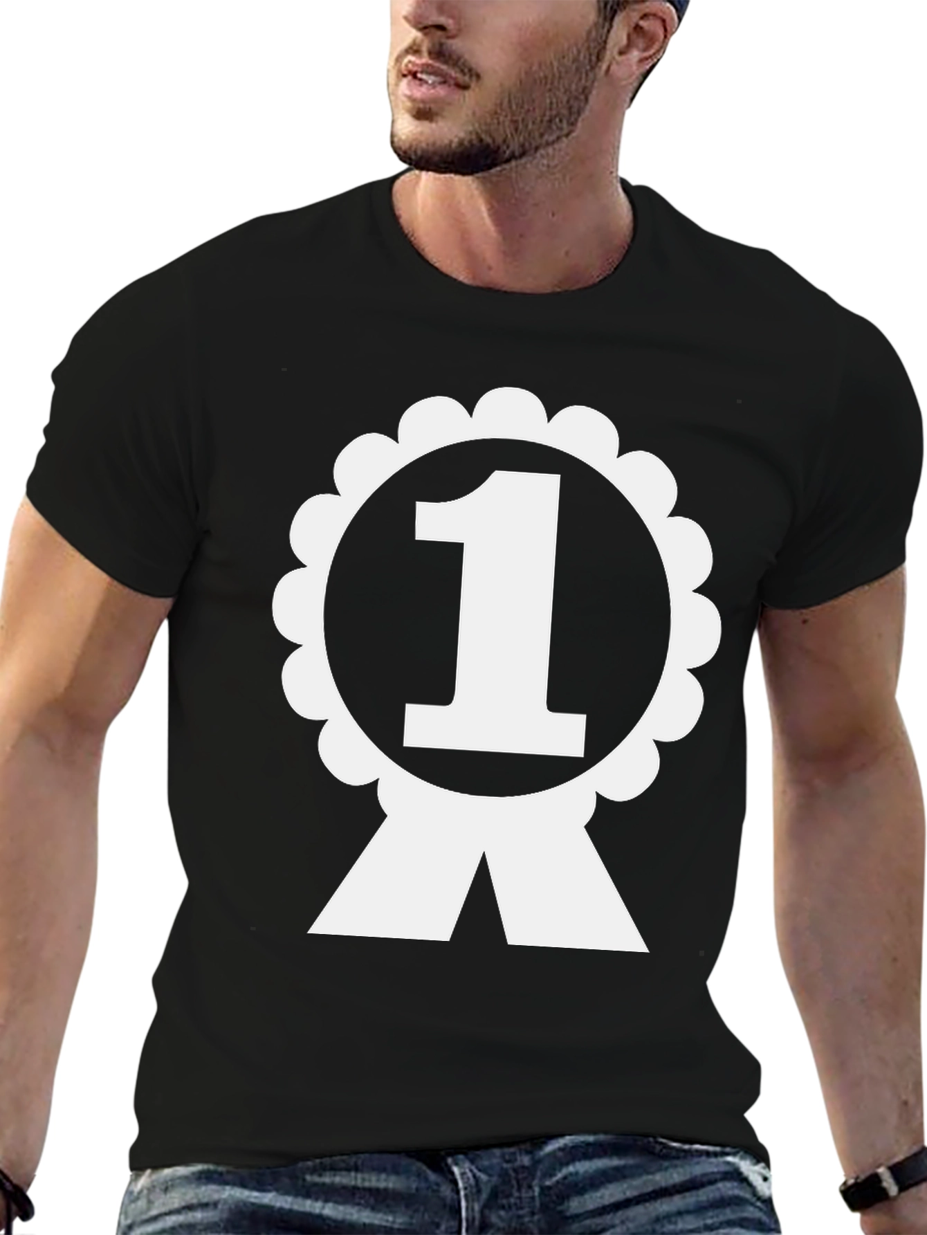 Winner #1 T-Shirt - Black Cotton Tee