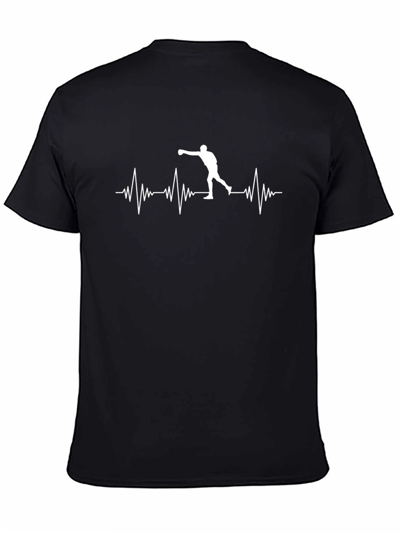 Boxer Heartbeat T-Shirt - Black Graphic Tee