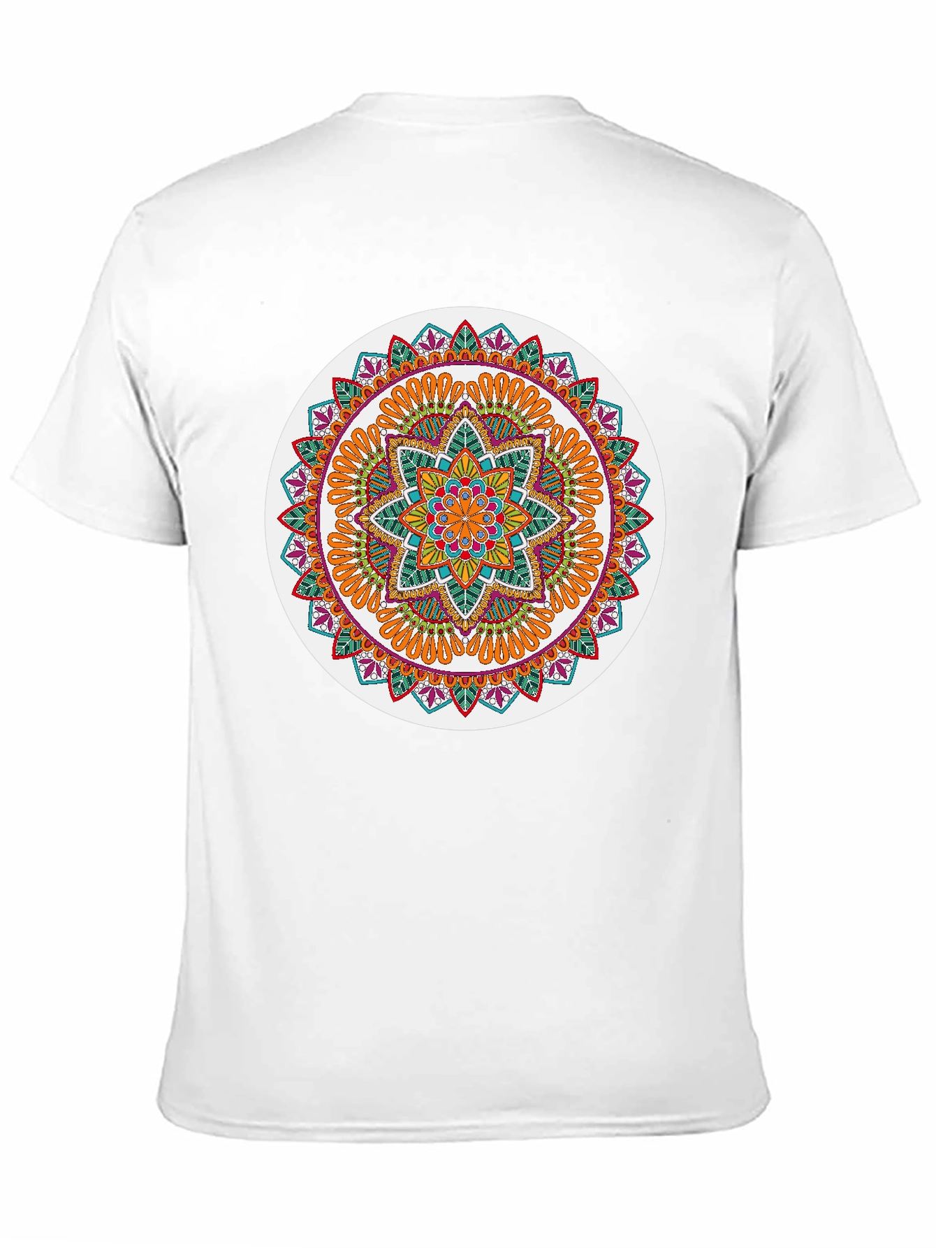 Mandala Graphic Tee - Stylish Round Design