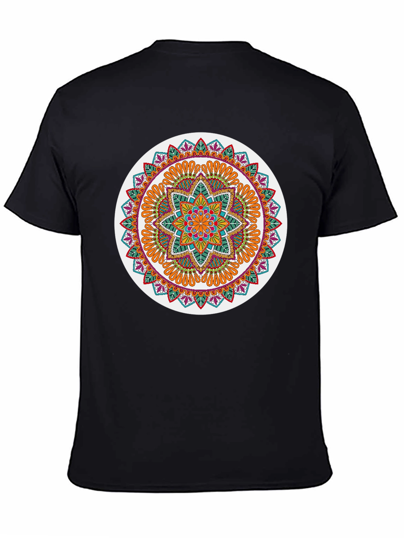 Mandala Graphic Tee - Stylish Round Design