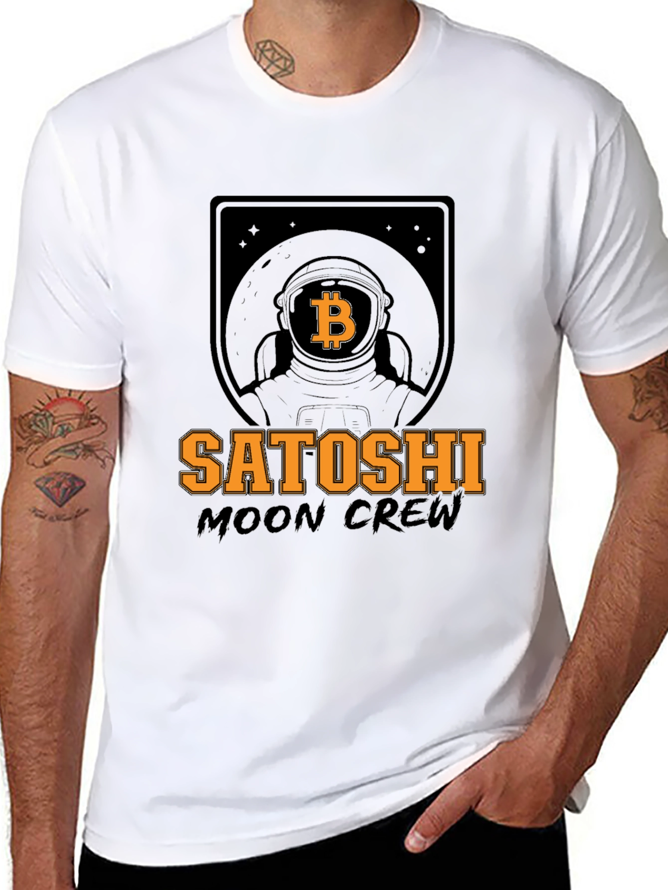 Satoshi Moon Crew Bitcoin T-Shirt