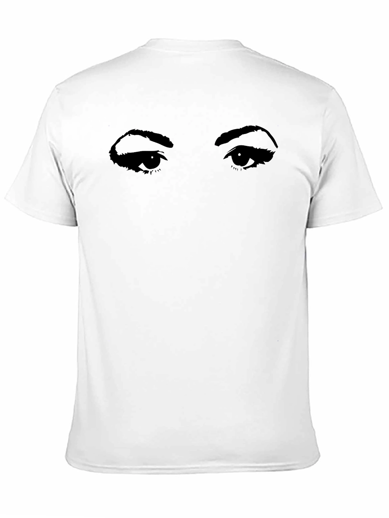 Intriguing Eyes Graphic Tee - Black Cotton