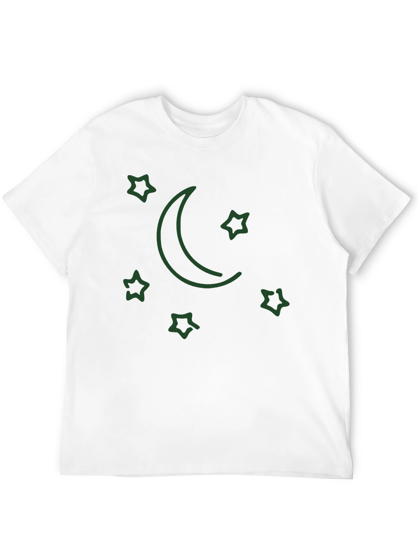Stars and Moon Black Graphic Tee