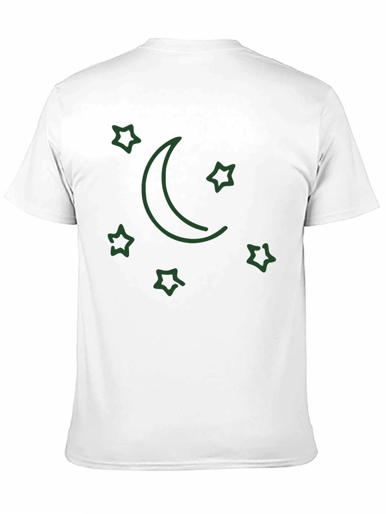 Stars and Moon Black Graphic Tee