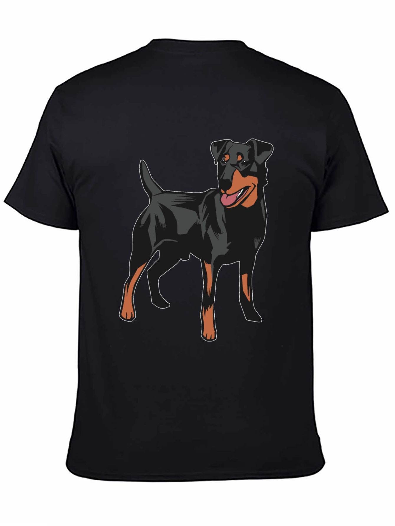 Dog Lovers Black T-Shirt - Jagdterrier Graphic Tee