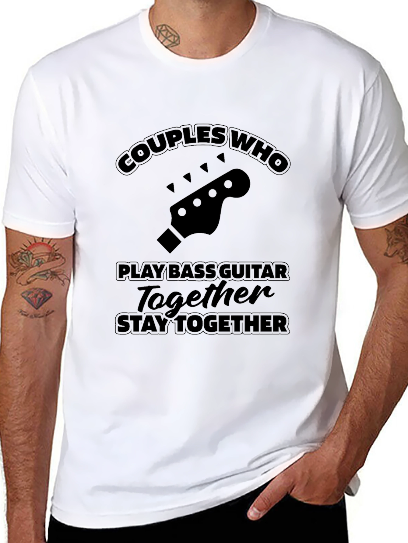 Couples Bass Guitar T-Shirt