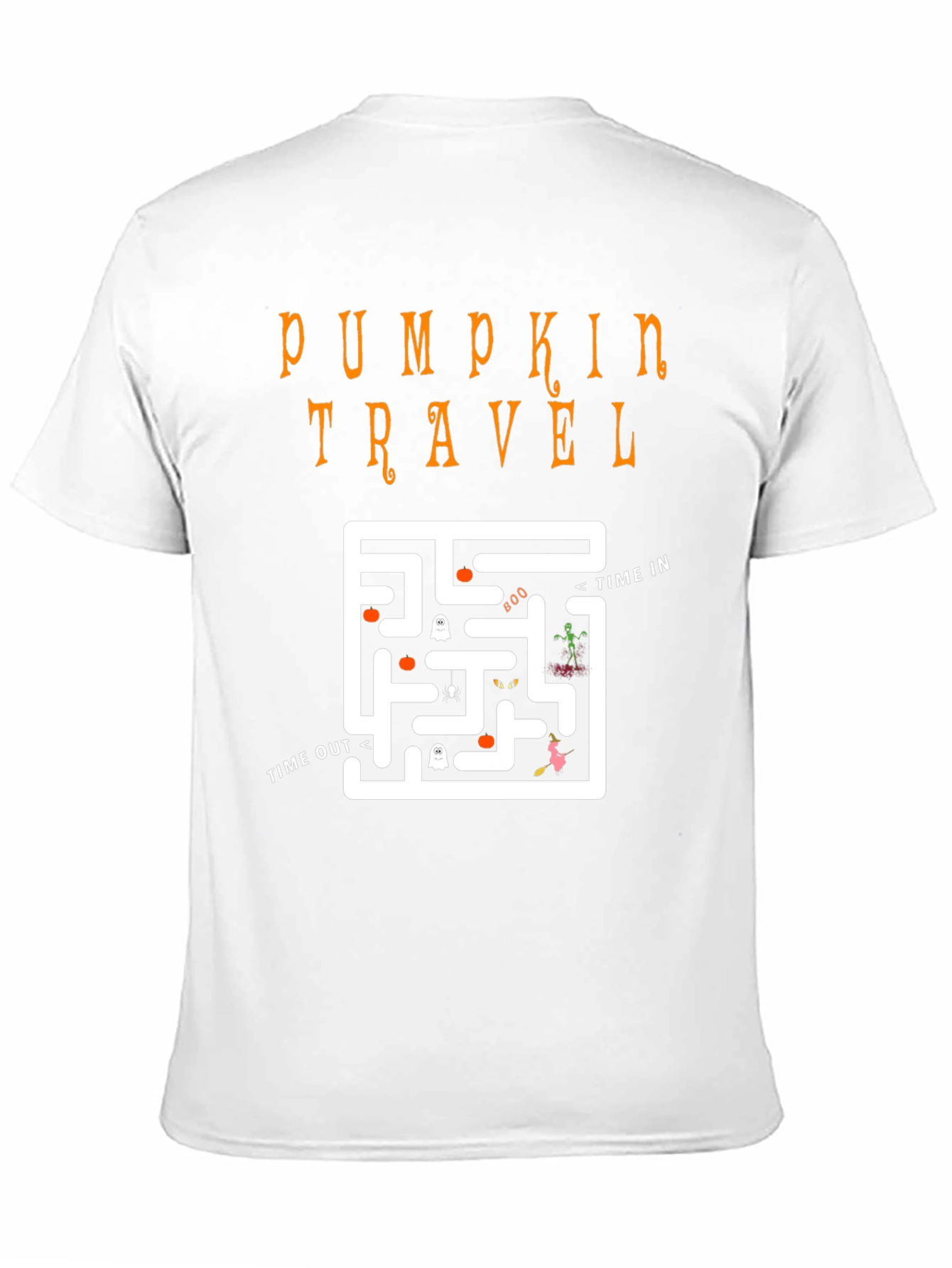 Pumpkin Travel Maze Halloween T-Shirt
