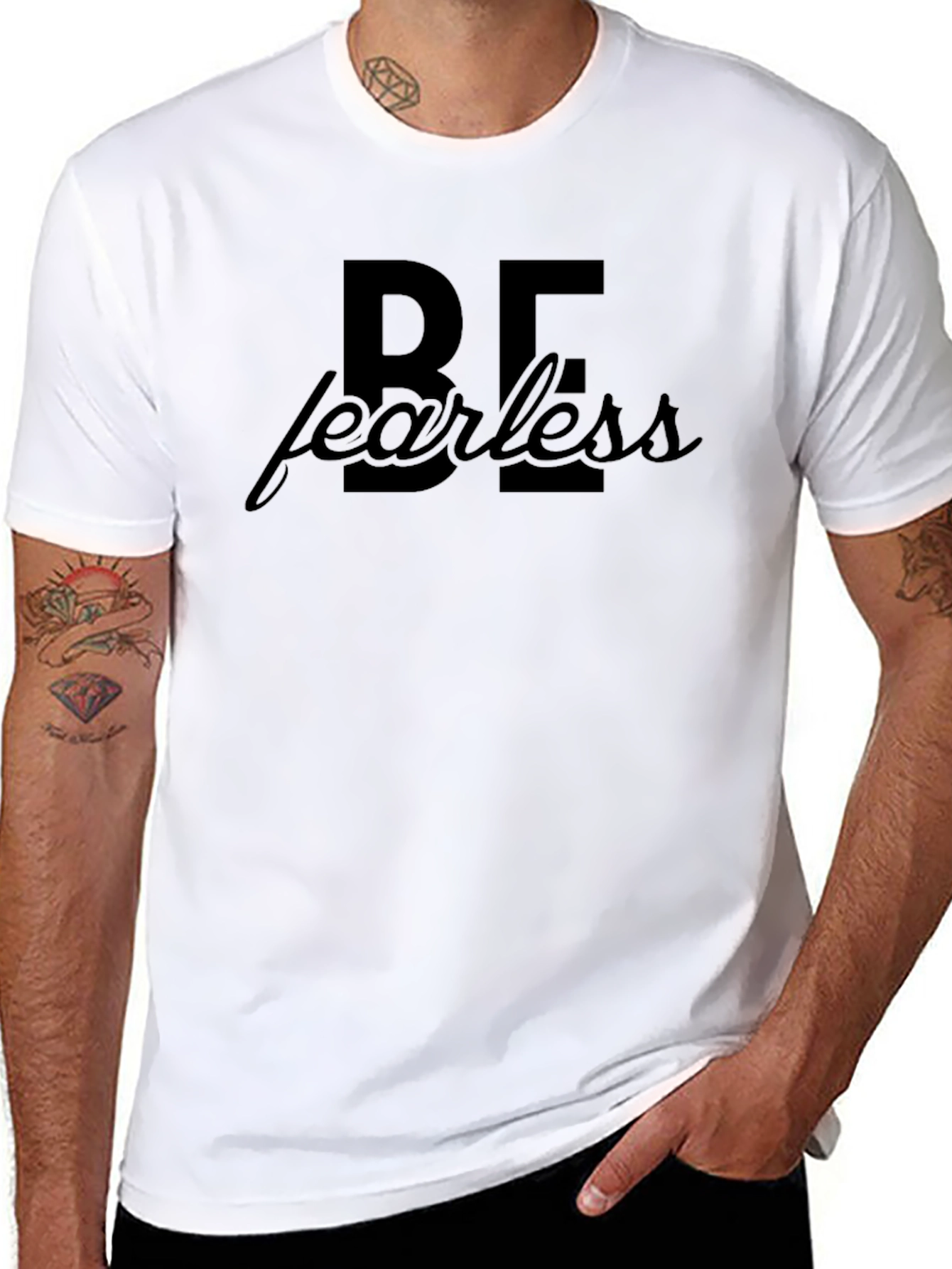 Be Fearless Graphic T-Shirt - Bold Statement Tee