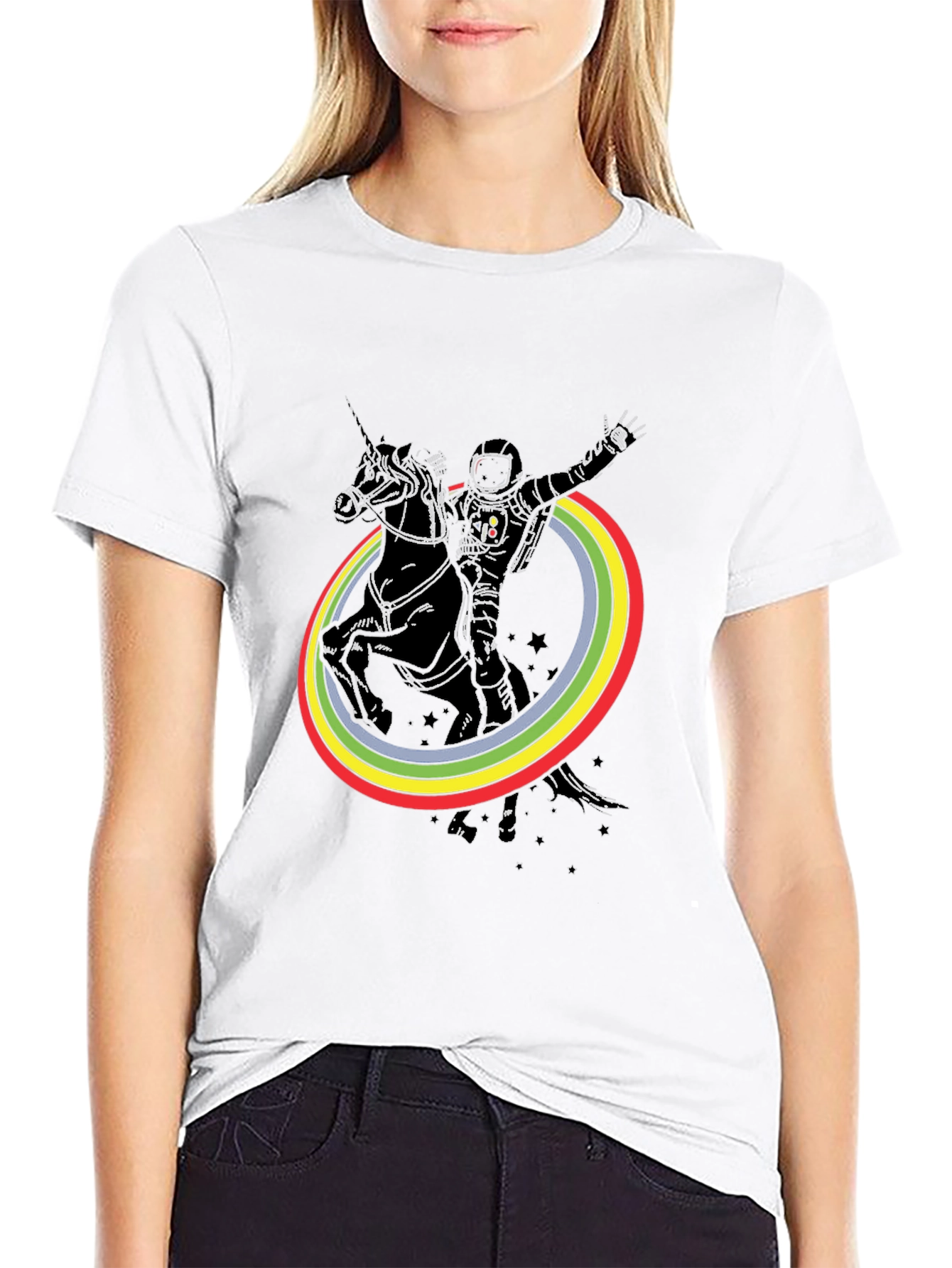 Astronaut Unicorn Rainbow T-Shirt