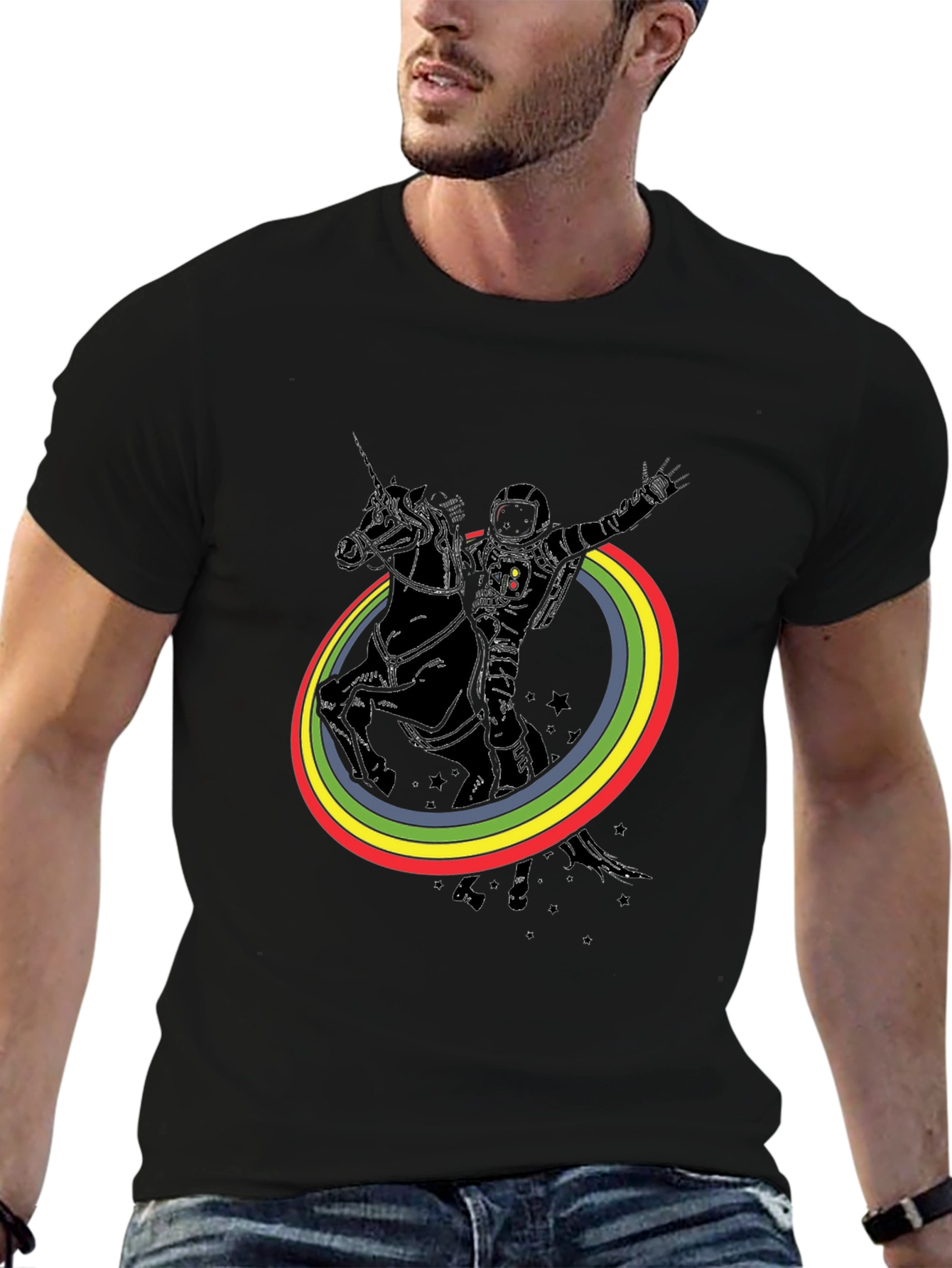 Astronaut Unicorn Rainbow T-Shirt