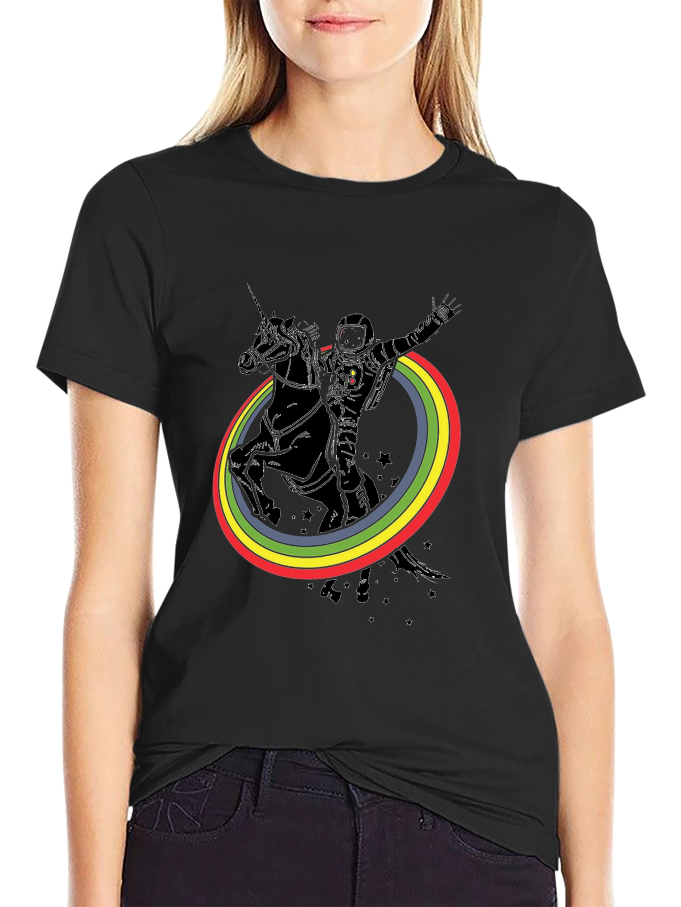 Astronaut Unicorn Rainbow T-Shirt