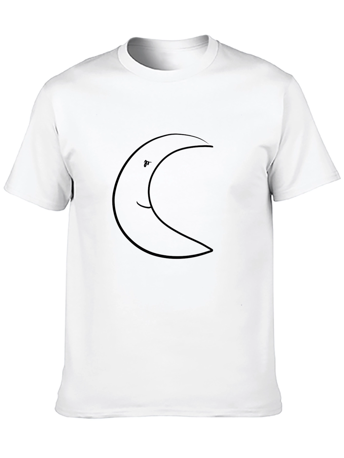 Crescent Moon Graphic Black T-Shirt