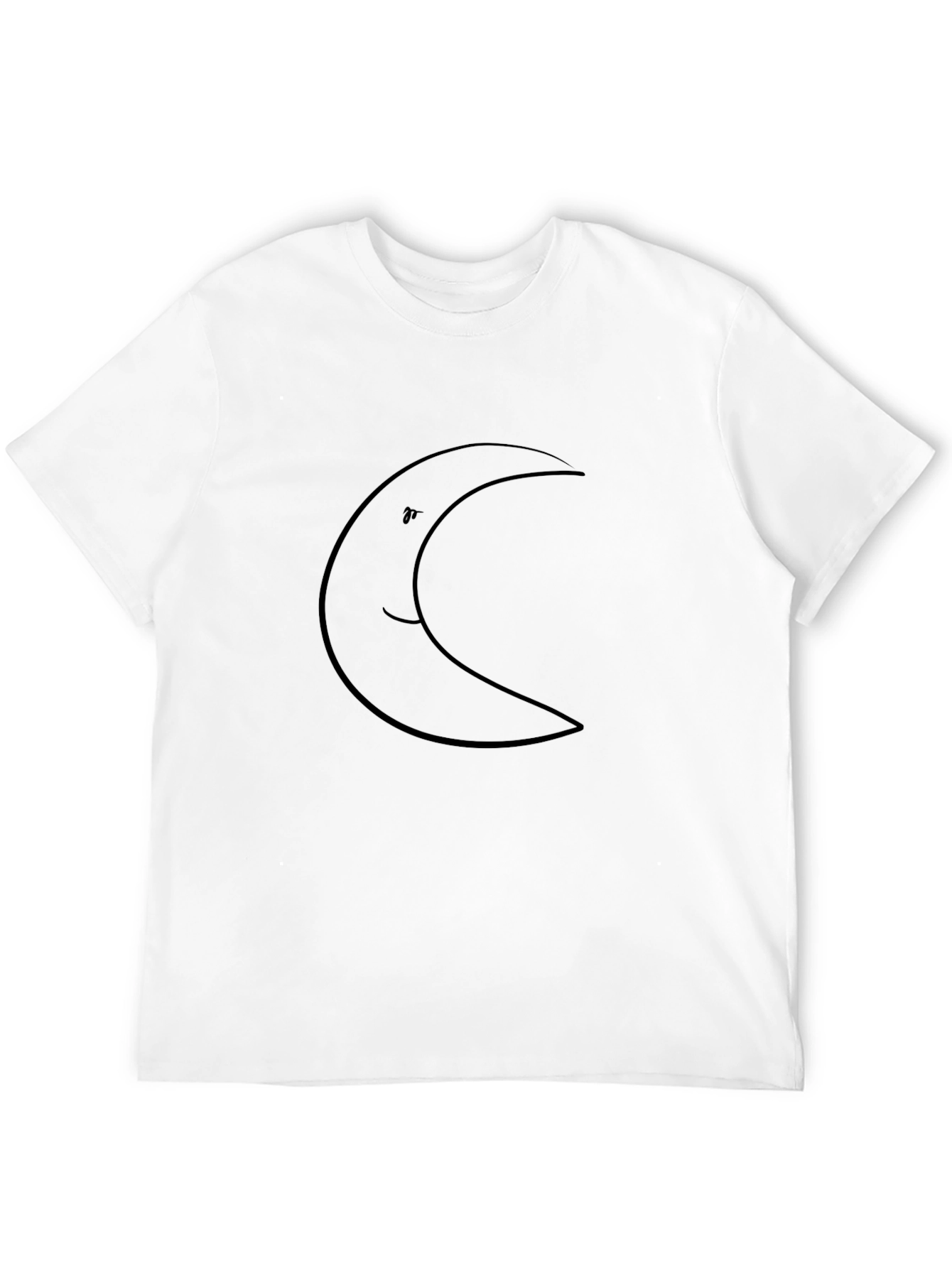 Crescent Moon Graphic Black T-Shirt