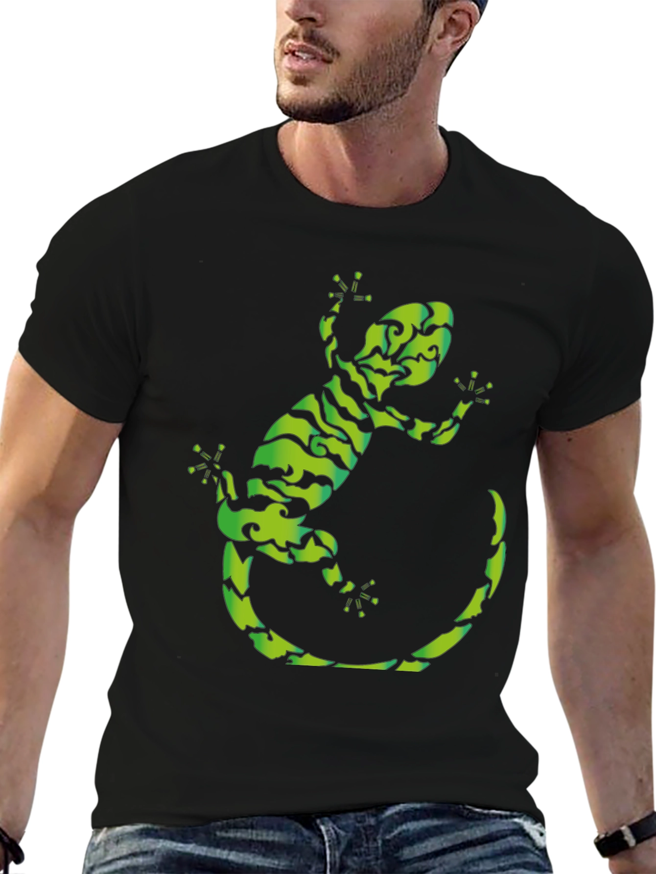 Gecko Graphic Tee - Cool Reptile Design