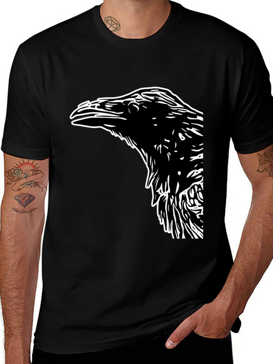 Raven Graphic Tee - Mens Black T-Shirt