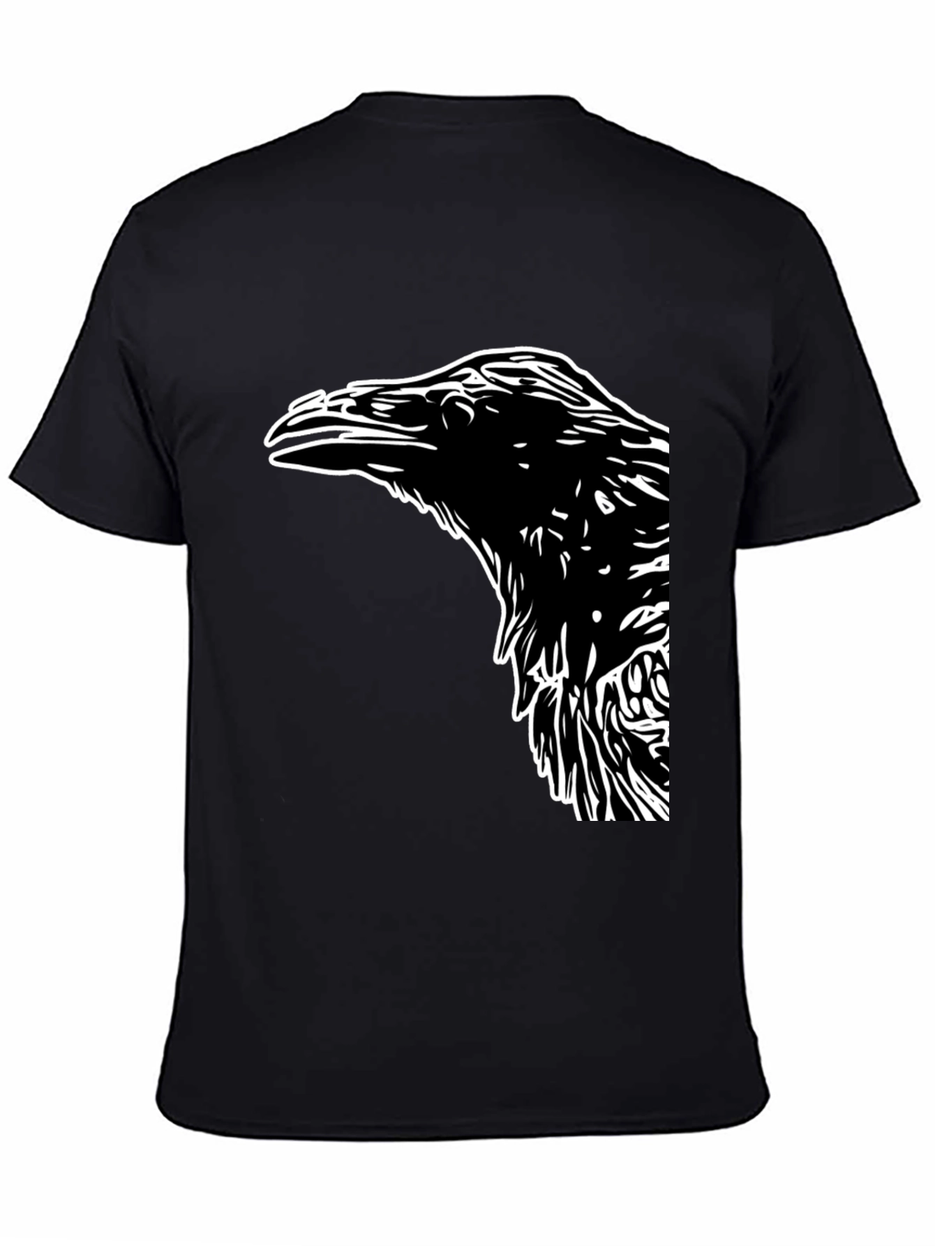 Raven Graphic Tee - Mens Black T-Shirt