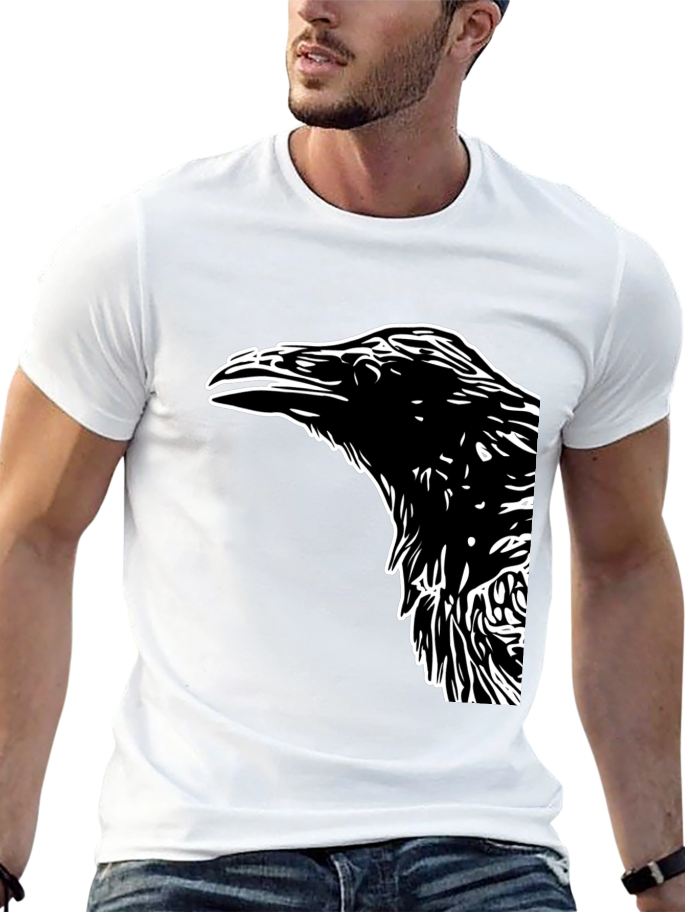 Raven Graphic Tee - Mens Black T-Shirt
