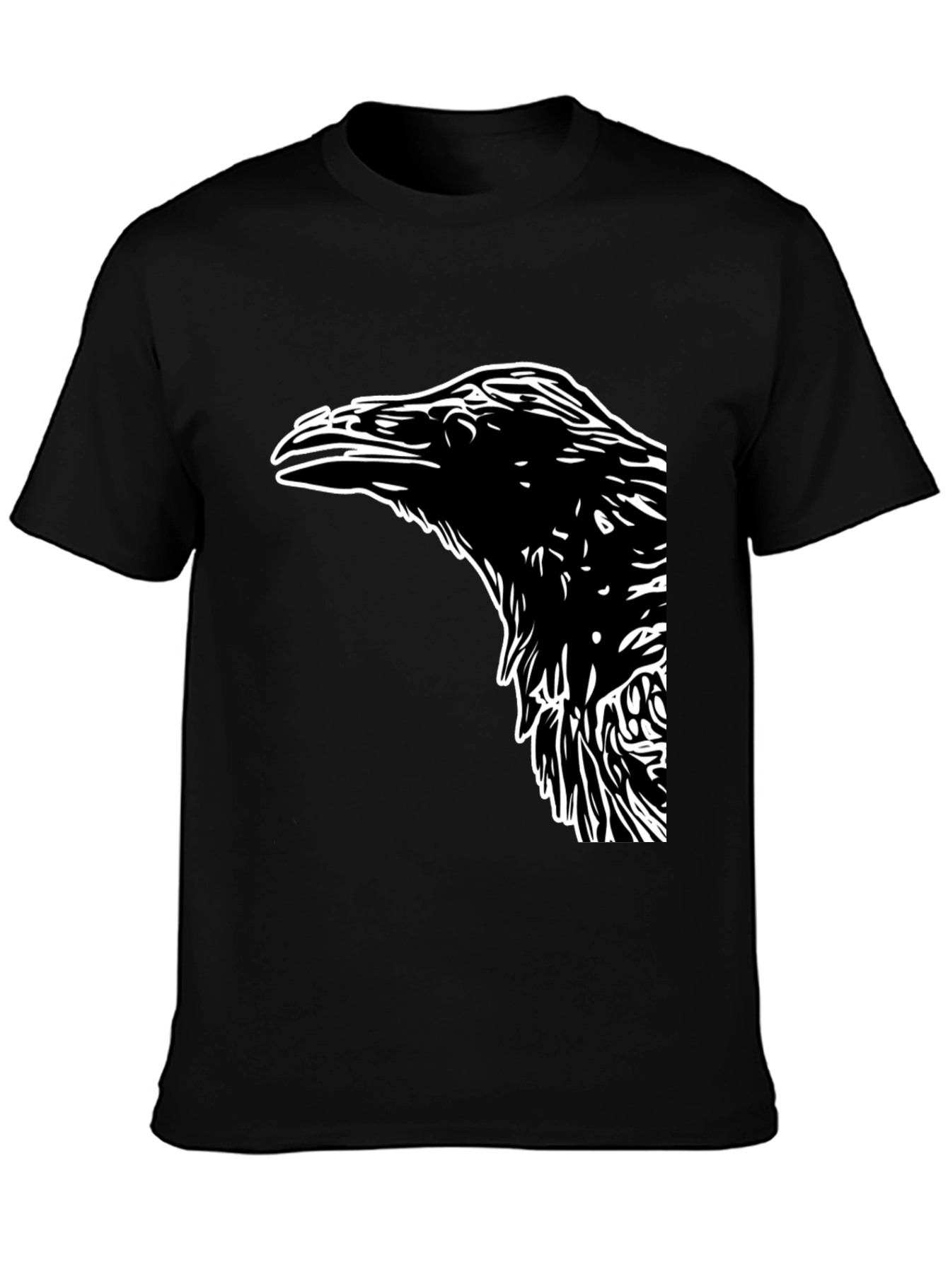Raven Graphic Tee - Mens Black T-Shirt