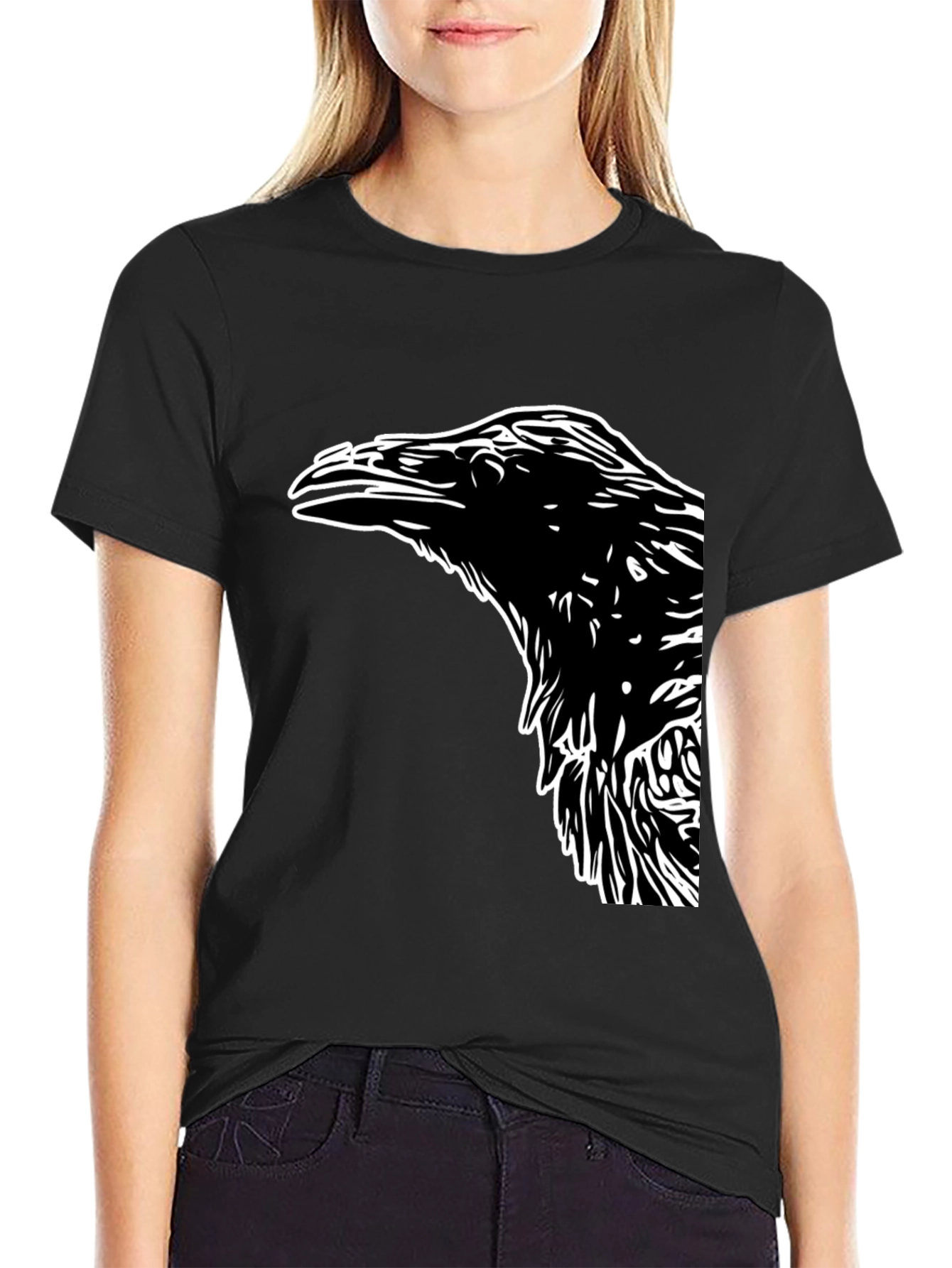 Raven Graphic Tee - Mens Black T-Shirt