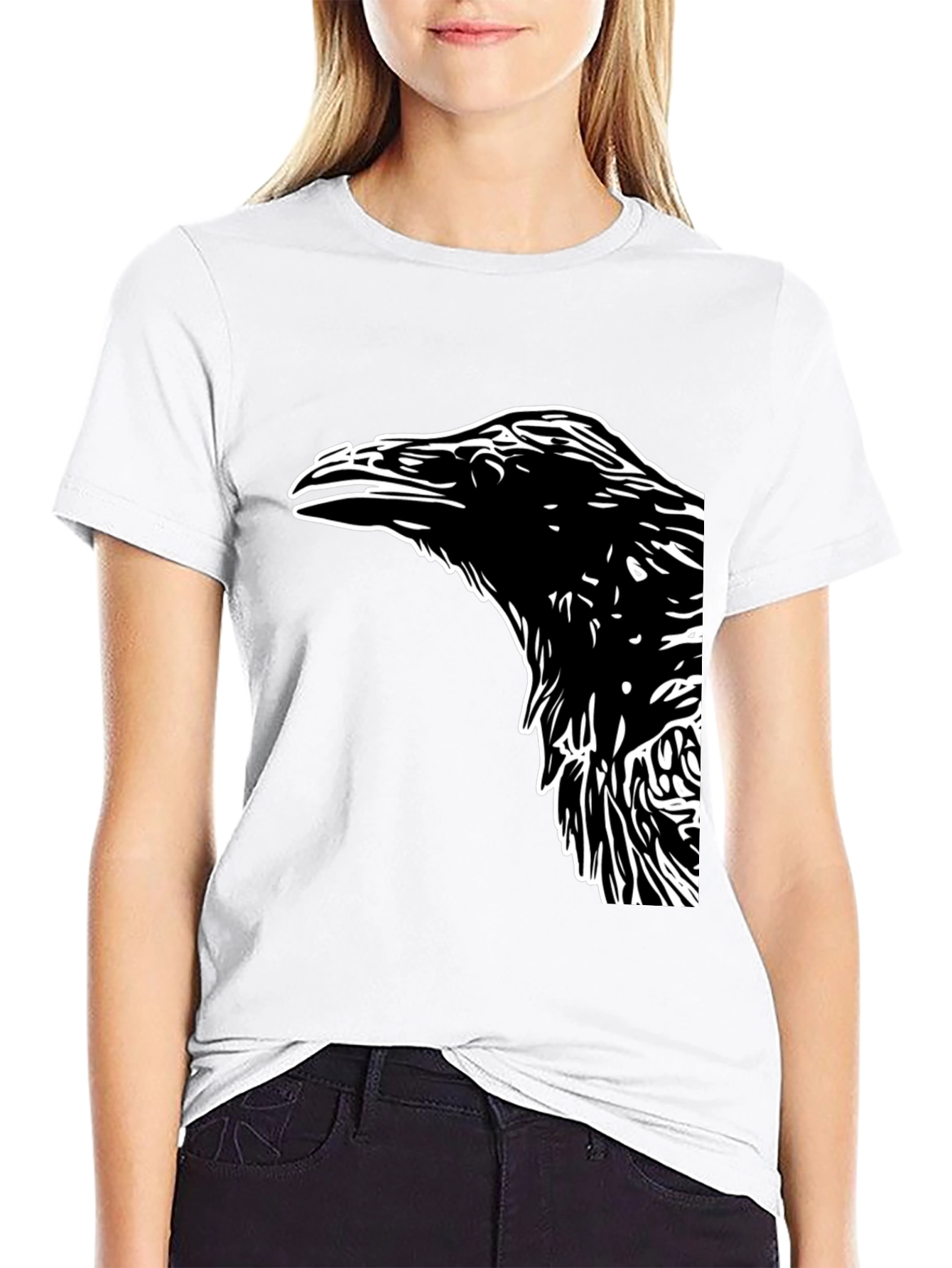 Raven Graphic Tee - Mens Black T-Shirt
