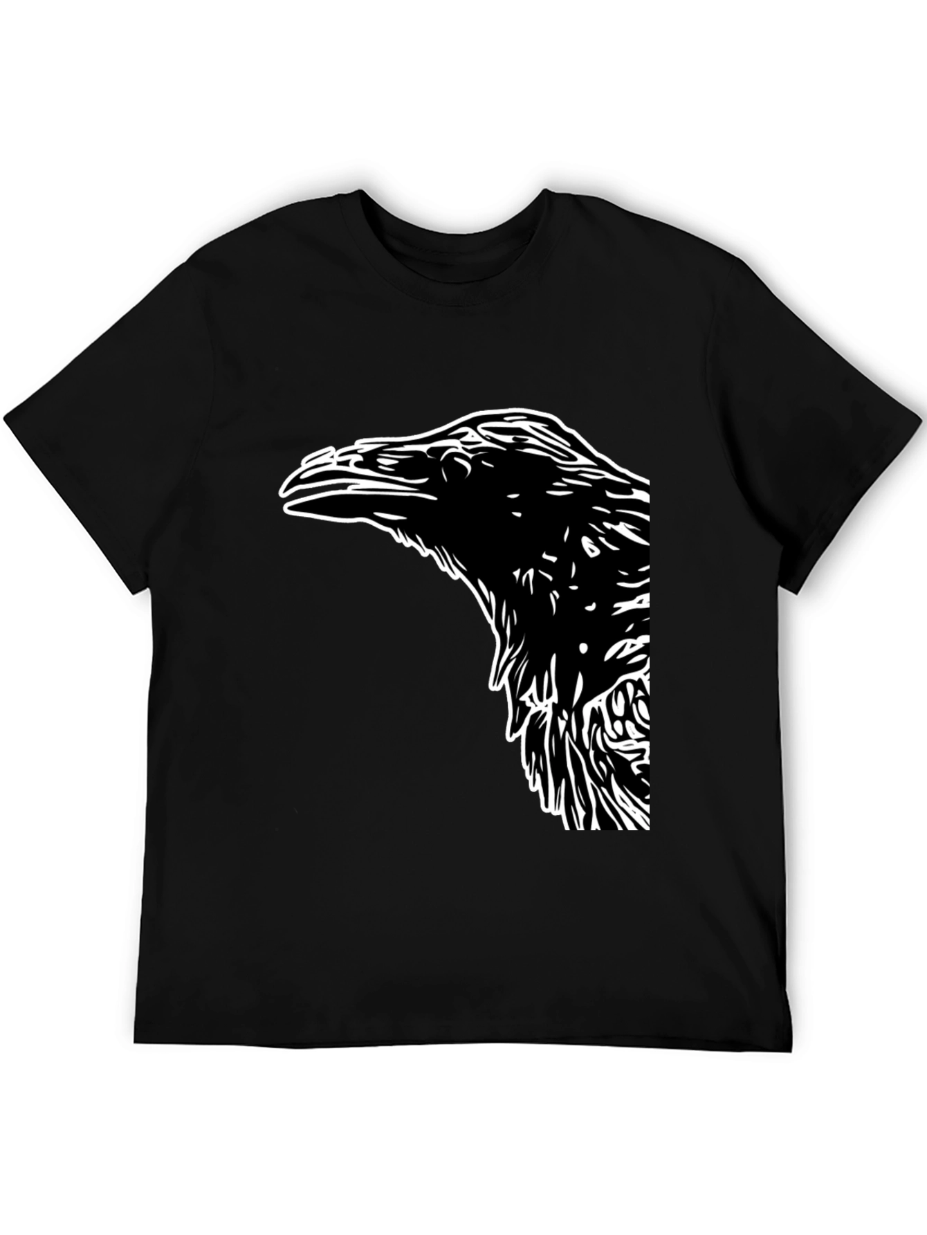 Raven Graphic Tee - Mens Black T-Shirt