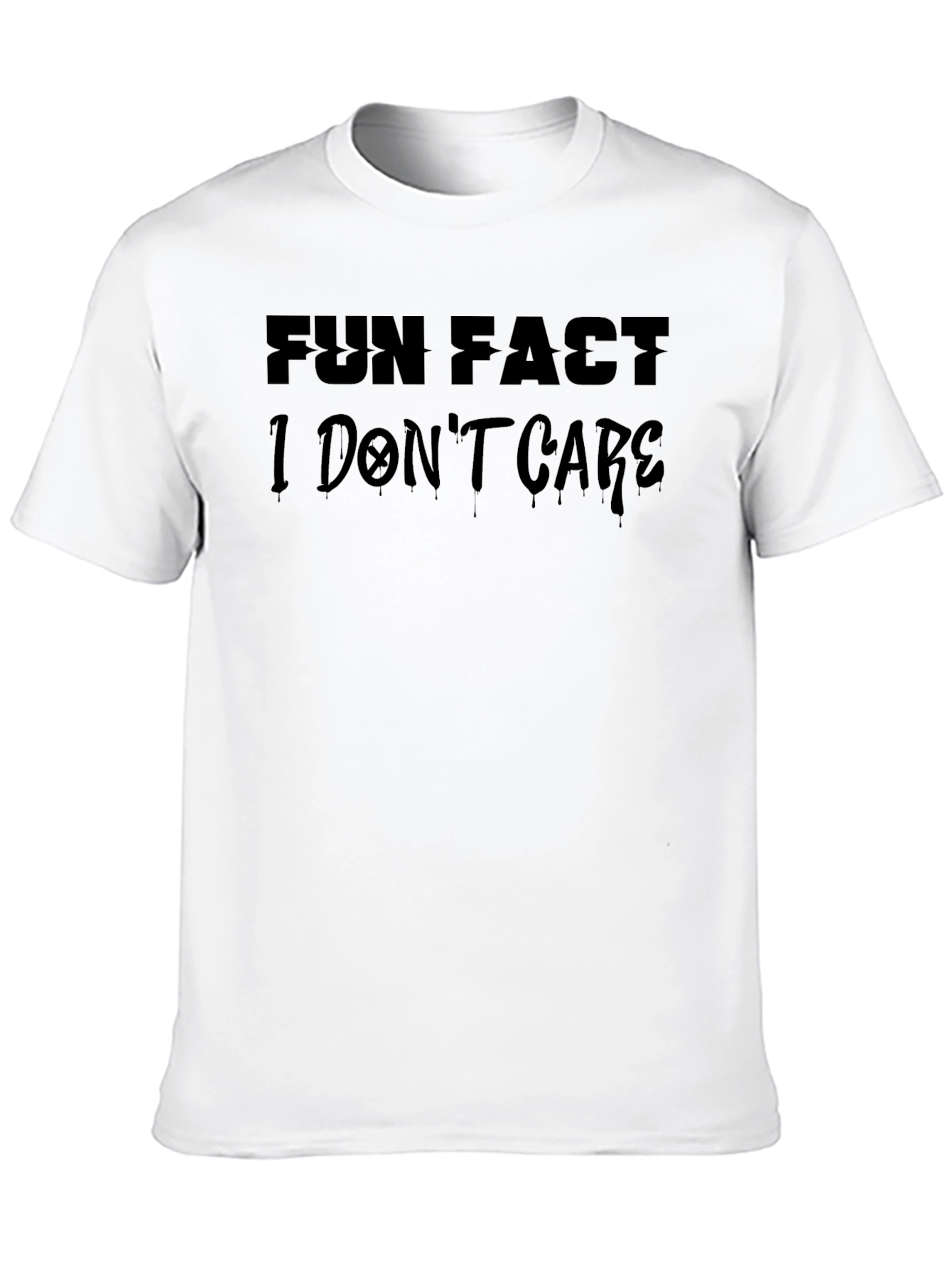 Fun Fact I Dont Care Black T-Shirt