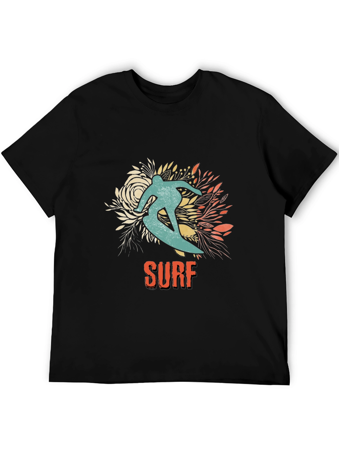 Surf Rider Graphic T-Shirt - Black
