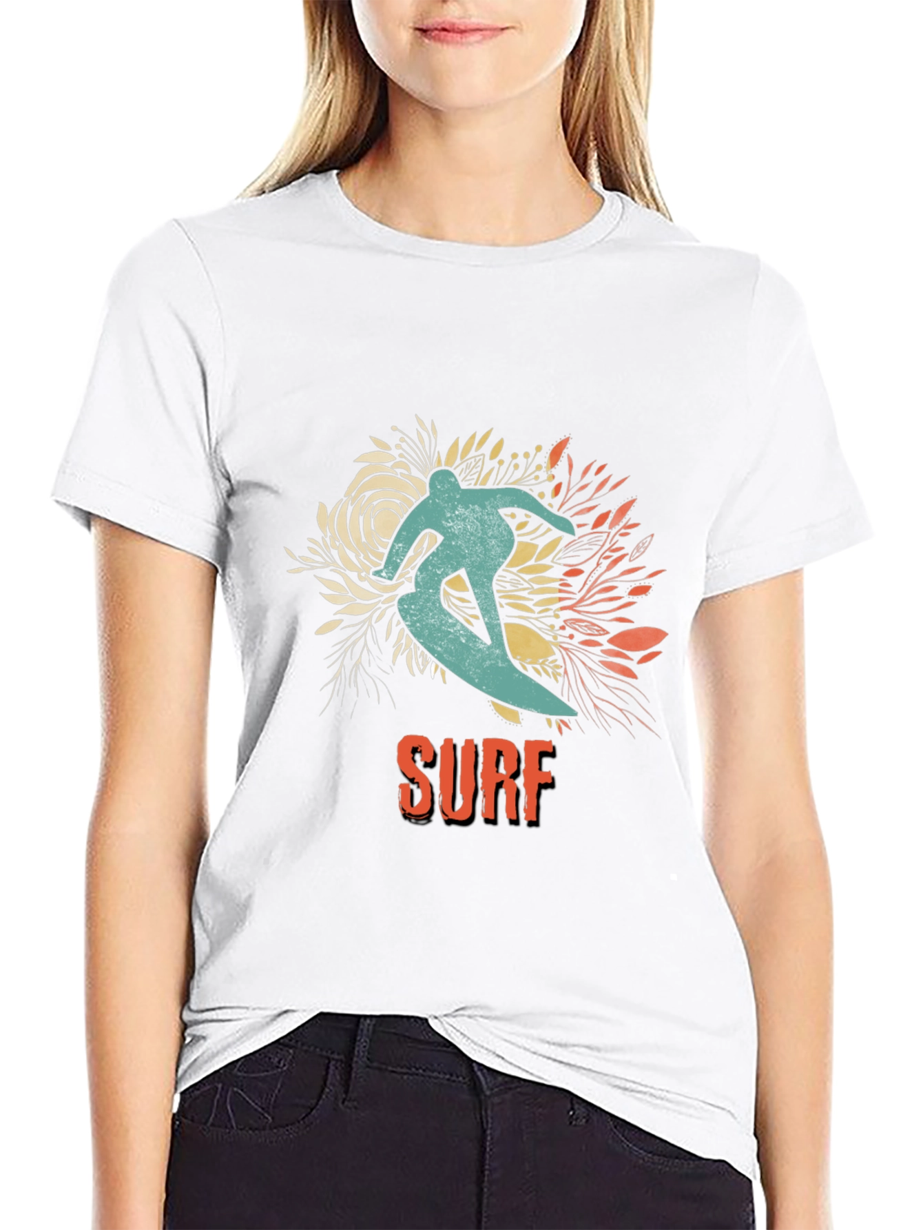 Surf Rider Graphic T-Shirt - Black