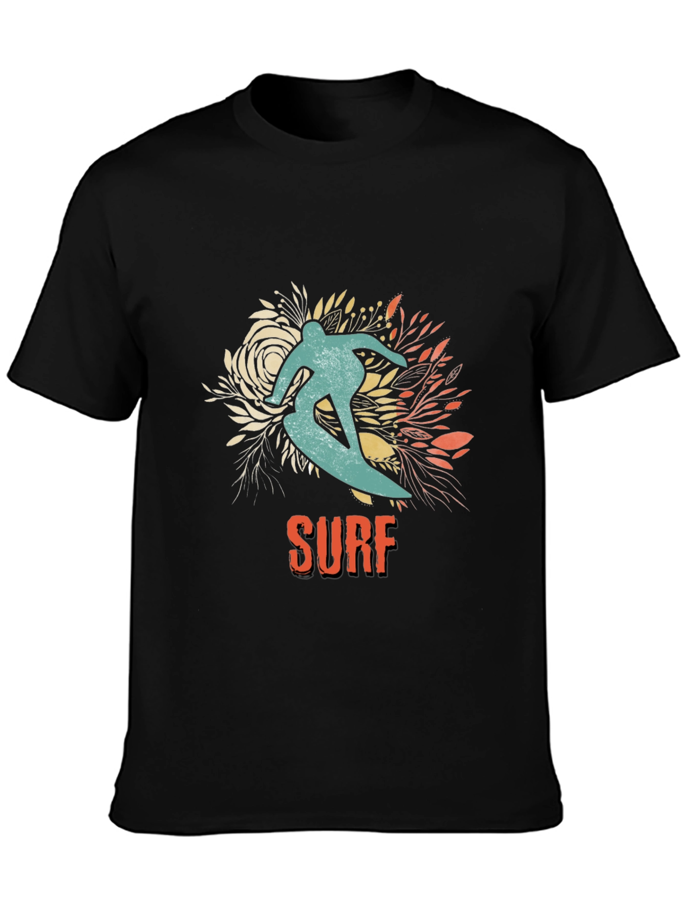 Surf Rider Graphic T-Shirt - Black