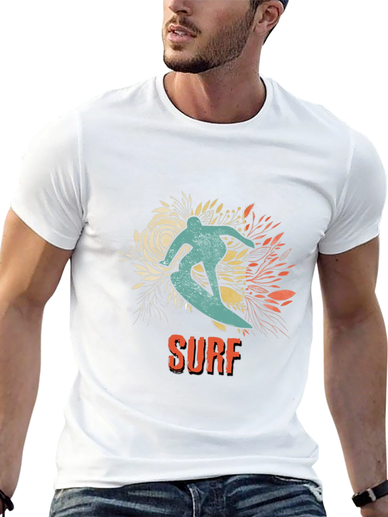 Surf Rider Graphic T-Shirt - Black