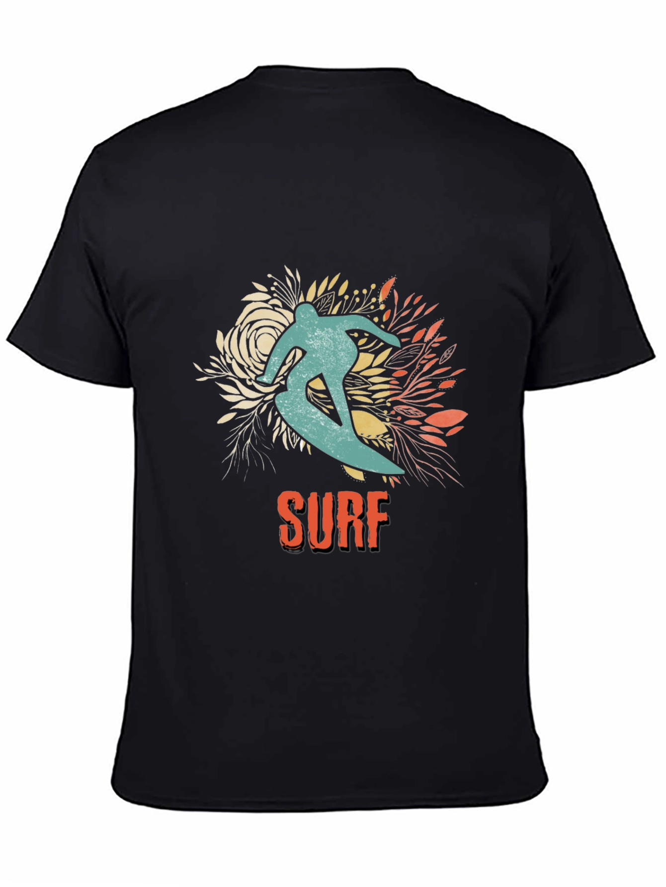 Surf Rider Graphic T-Shirt - Black