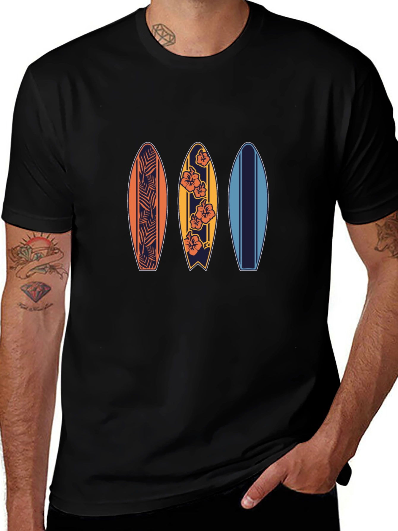 Surfboard Graphic T-Shirt | Beach Vibes
