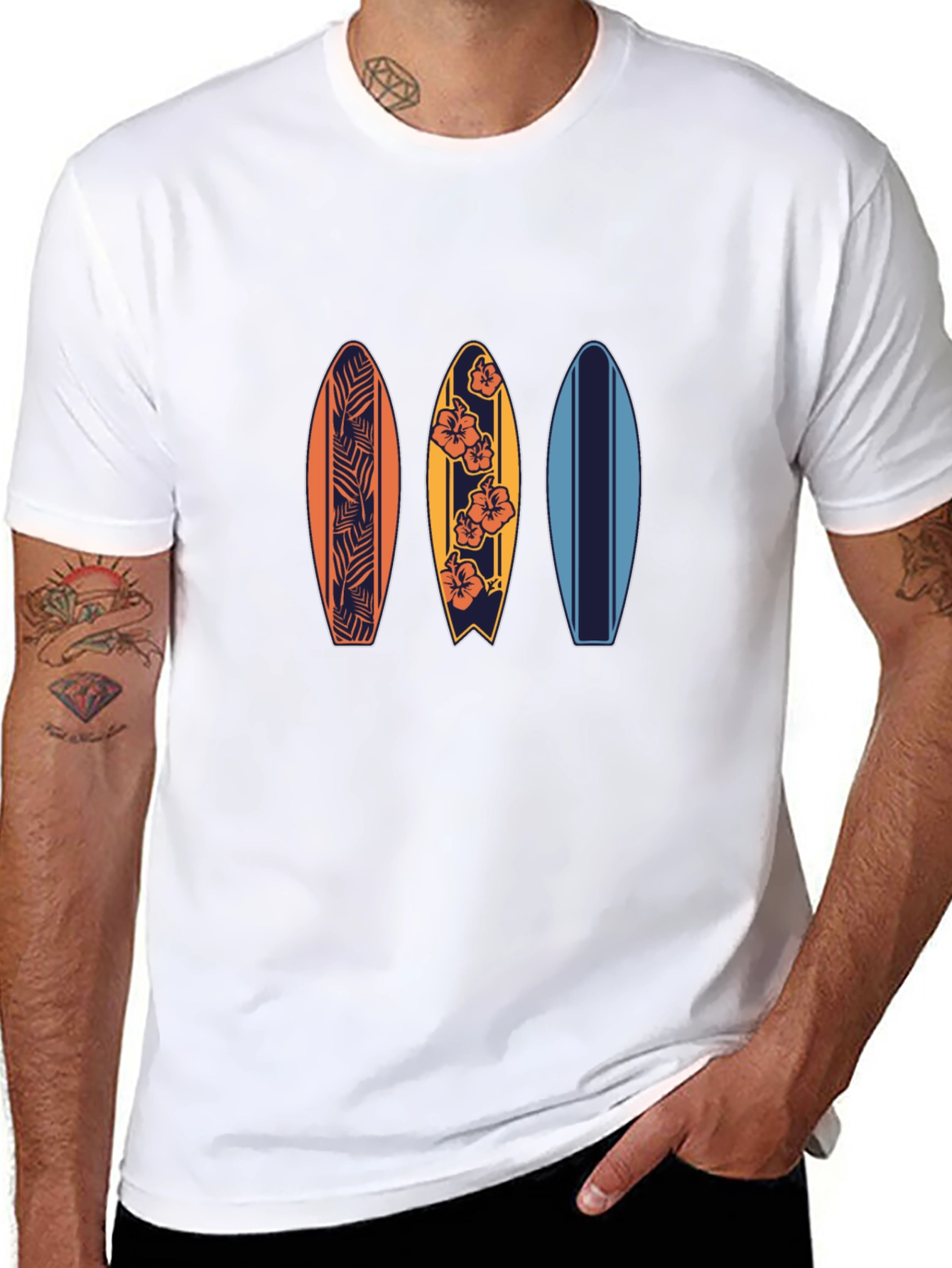 Surfboard Graphic T-Shirt | Beach Vibes