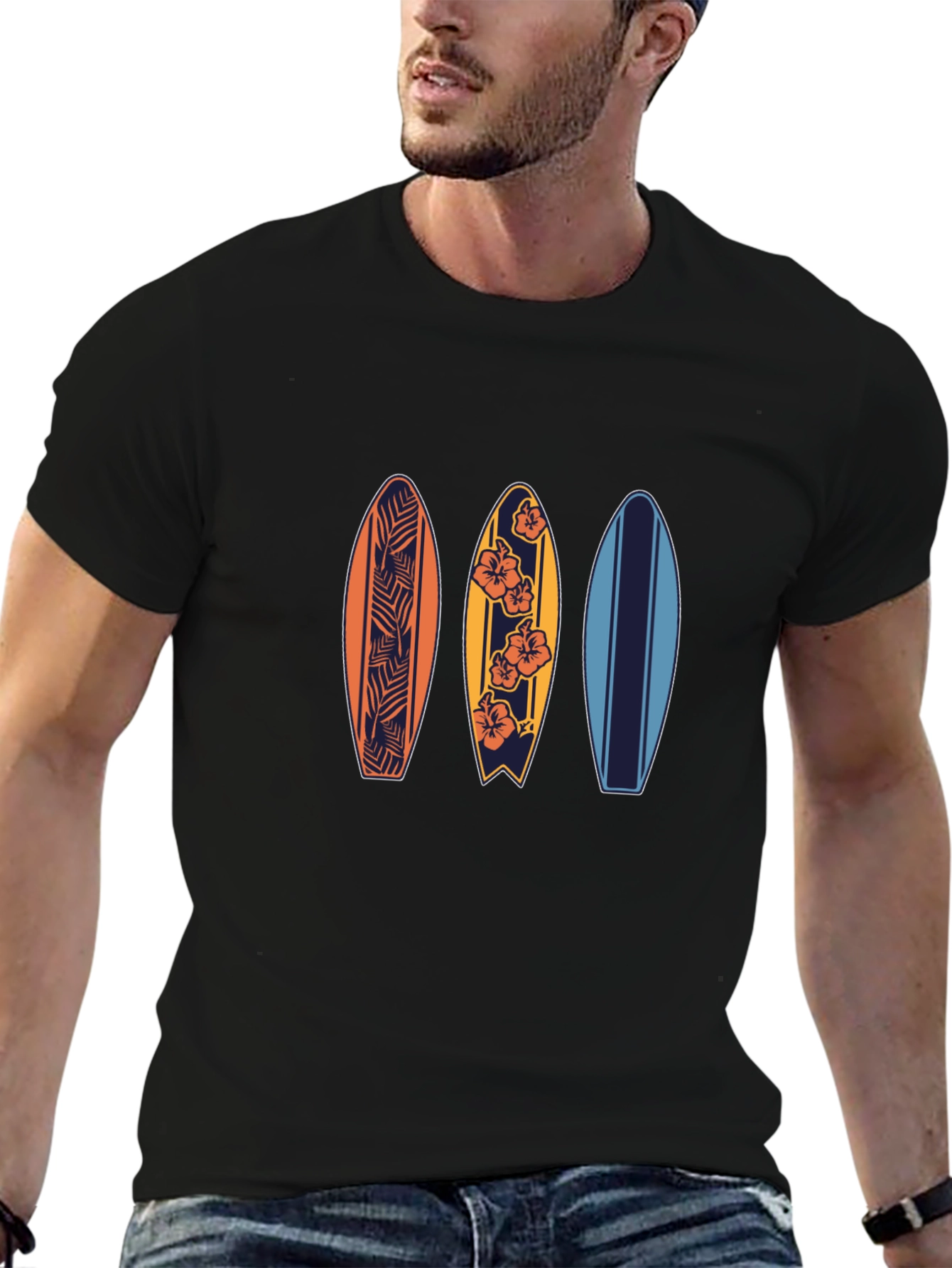Surfboard Graphic T-Shirt | Beach Vibes
