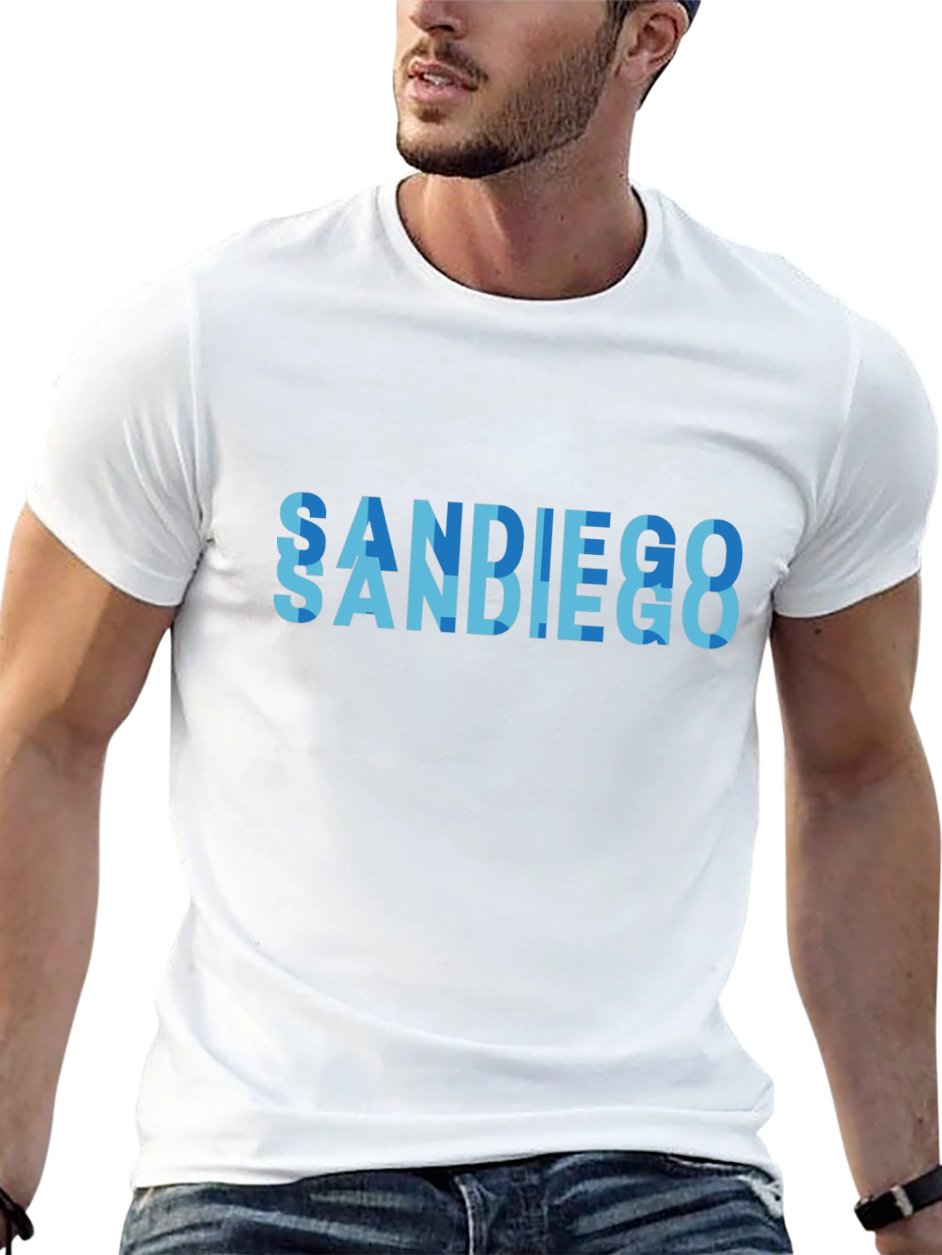 San Diego Graphic Tee - Mens Black T-Shirt