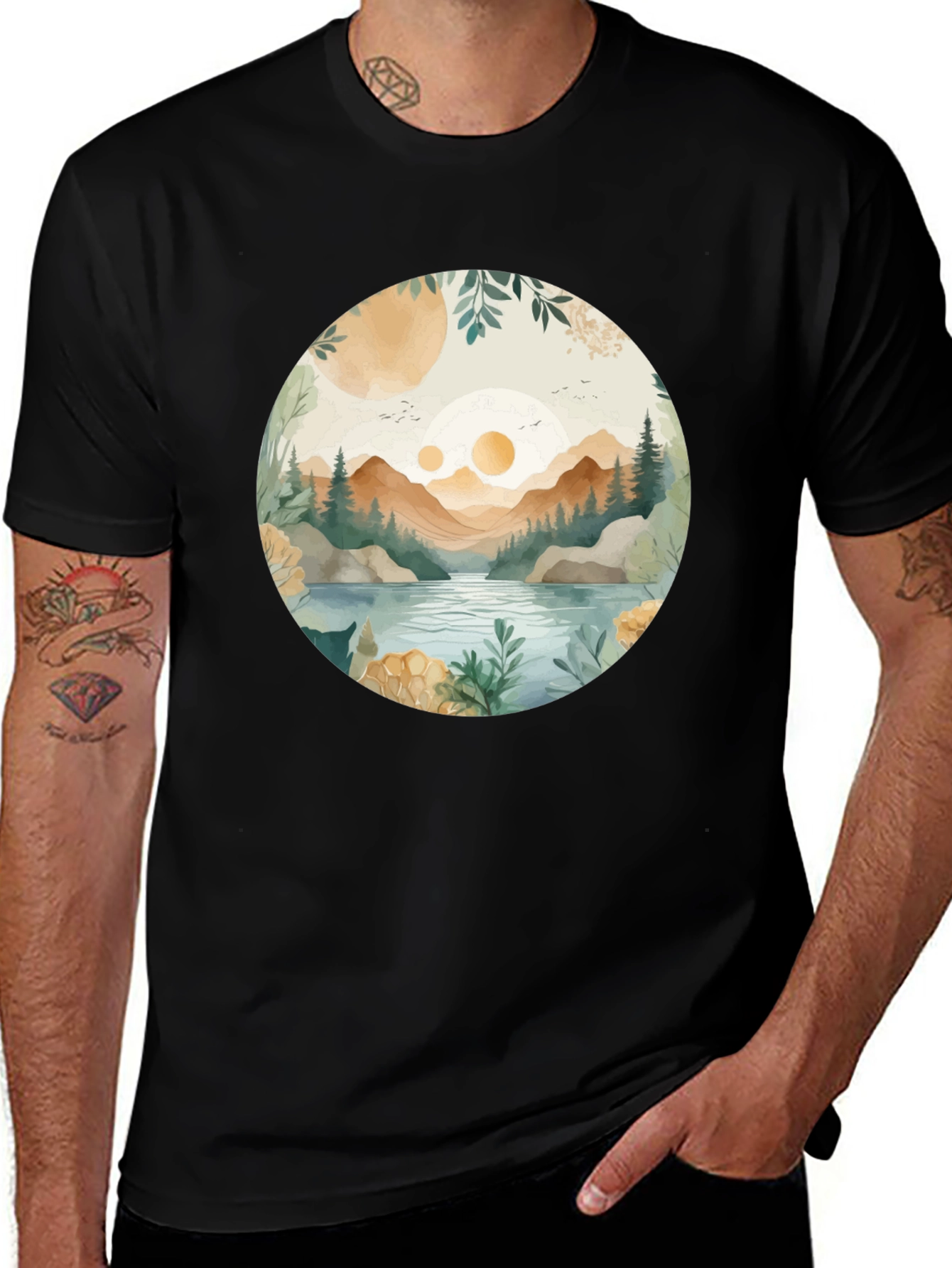 Nature Vista Graphic Tee - Casual Comfort