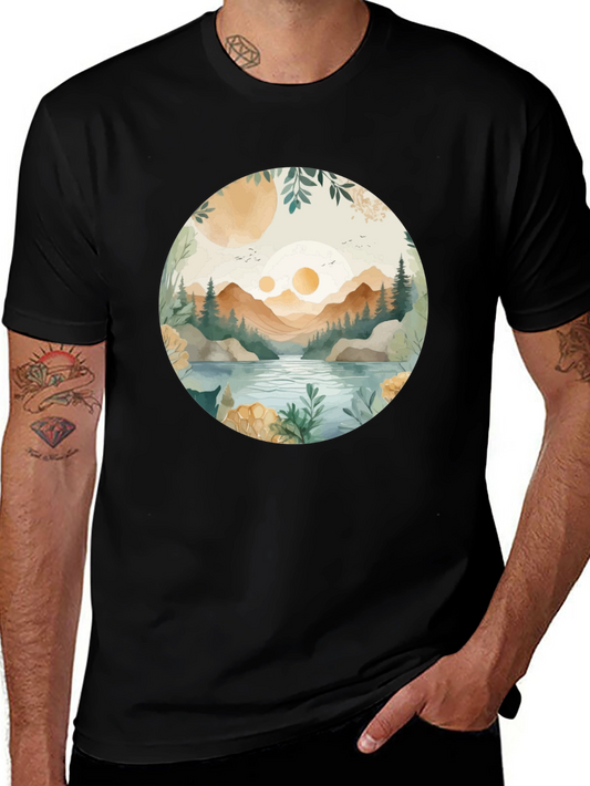 Nature Vista Graphic Tee - Casual Comfort