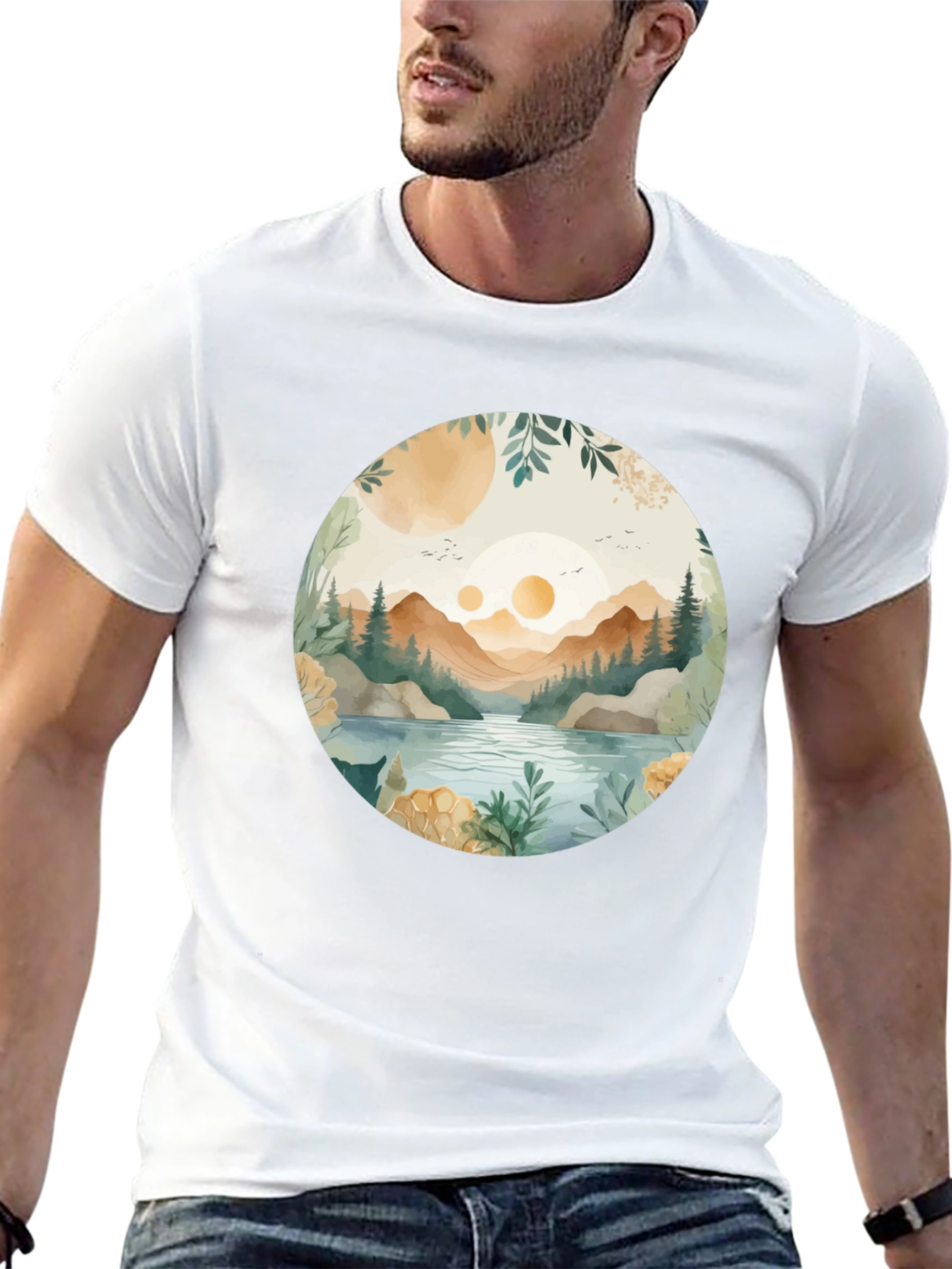 Nature Vista Graphic Tee - Casual Comfort