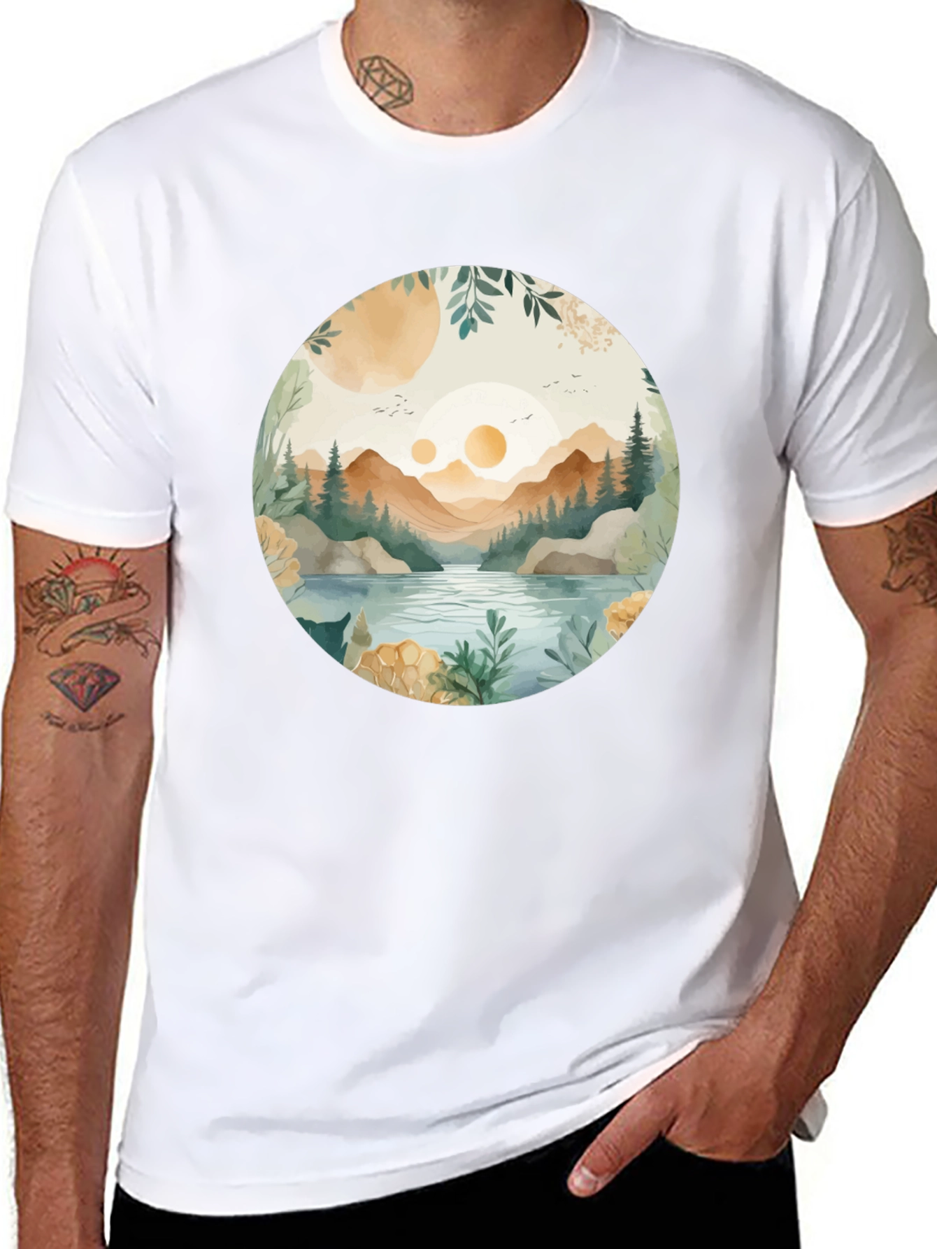 Nature Vista Graphic Tee - Casual Comfort