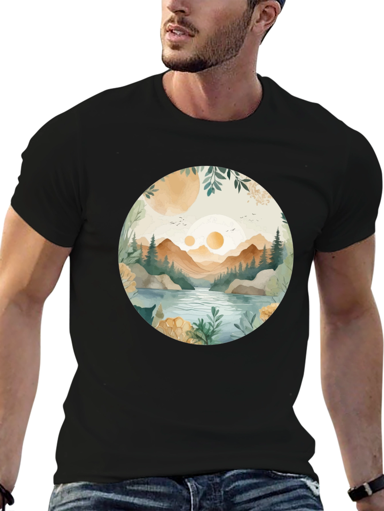 Nature Vista Graphic Tee - Casual Comfort